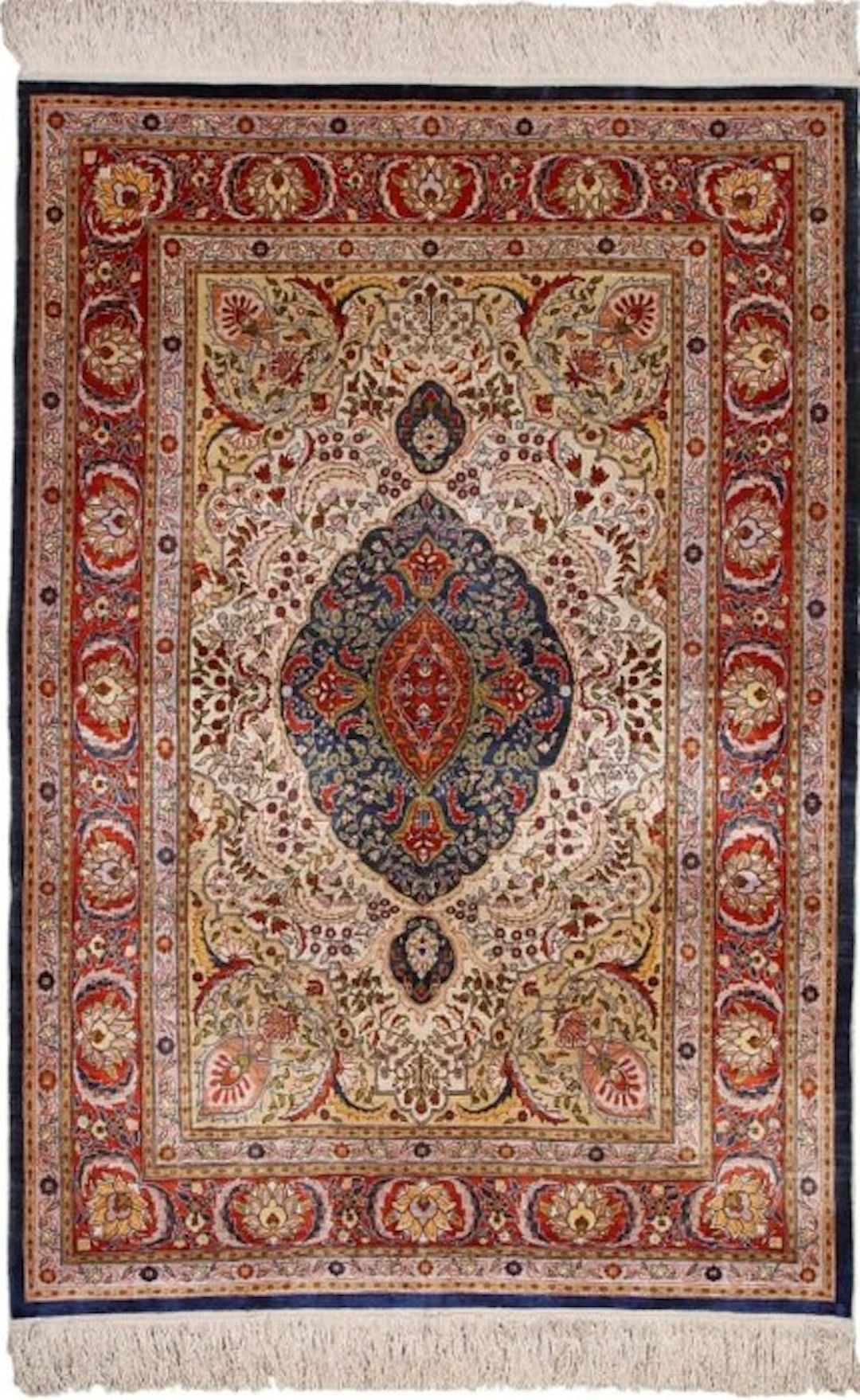 Amazing Silk Hereke Signed Carpet with 10/10 Quality - Pure Luxury ~1 Mio