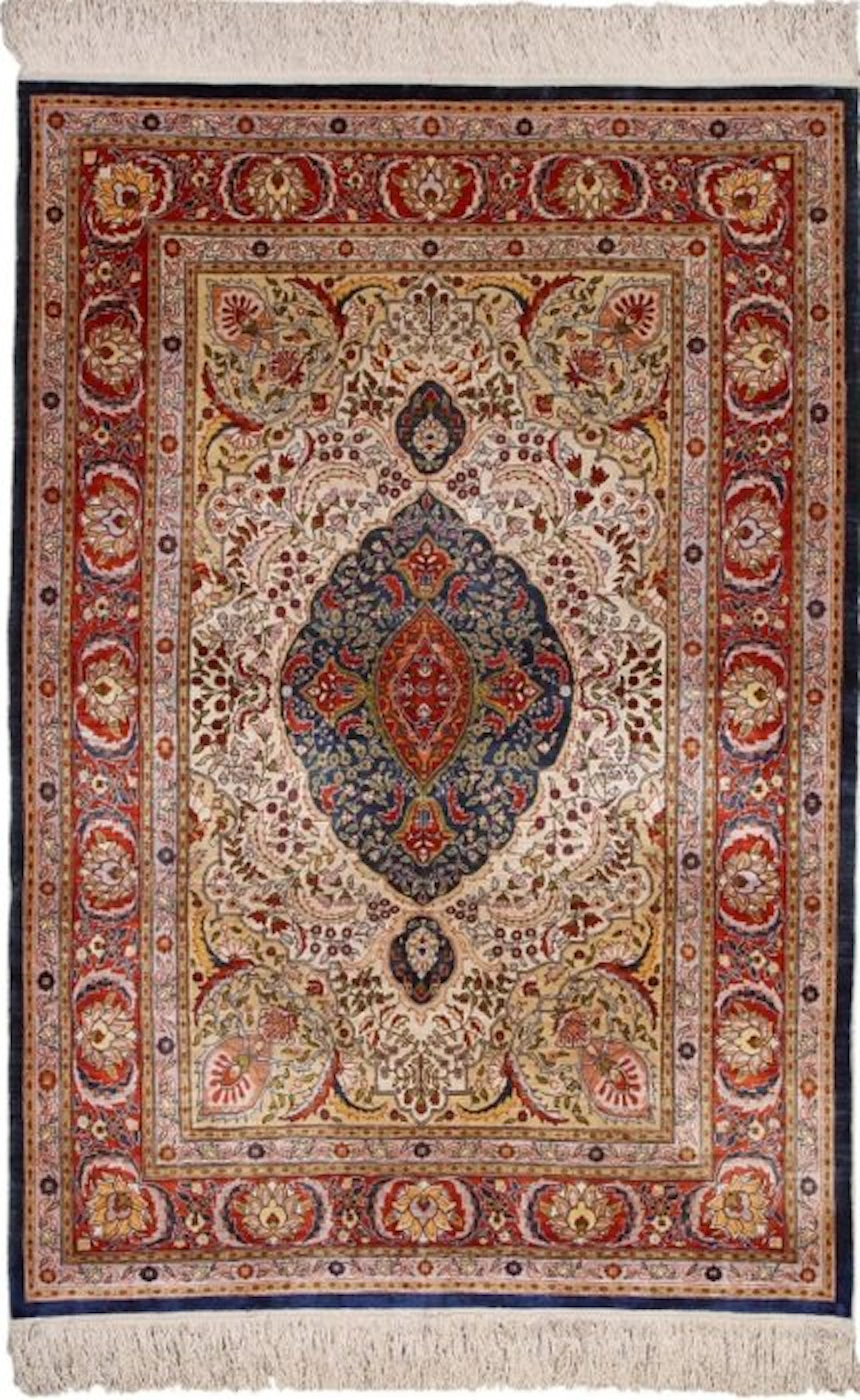Amazing Silk Hereke Signed Carpet with 10/10 Quality - Pure Luxury ~1 Mio