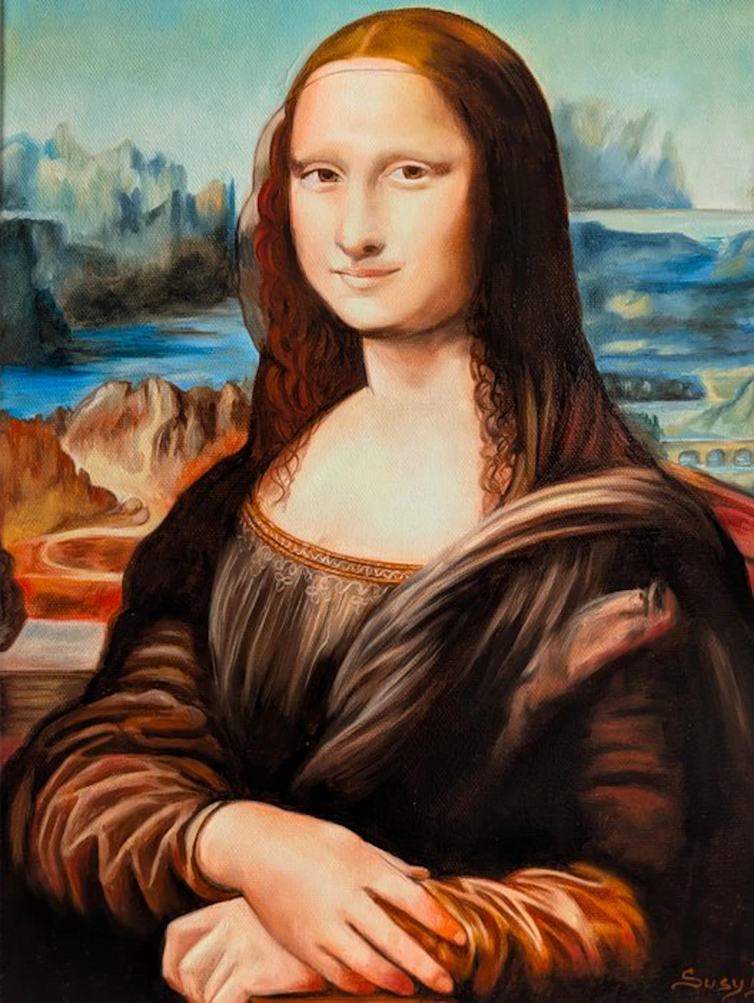 B. Susy (XX-XXI), after Leonardo da Vinci - La gioconda - Omaggio a da Vinci