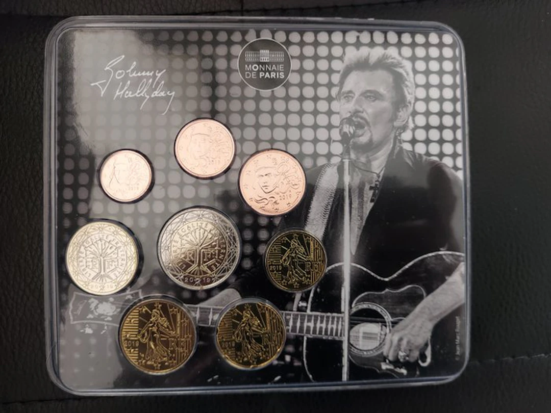 France. Year Set (BU) 2019 "Johnny Hallyday - Guitare" (No reserve price)