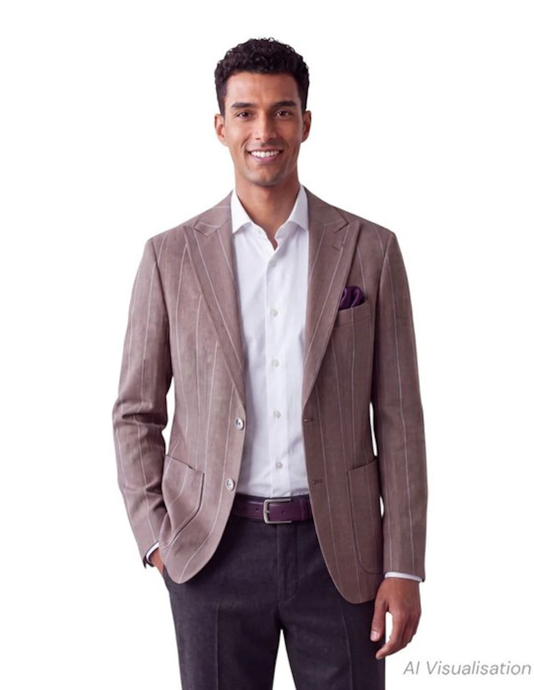 Barba-Peaklapel-Pinstriped-Size 52 - Blazer - New with tags