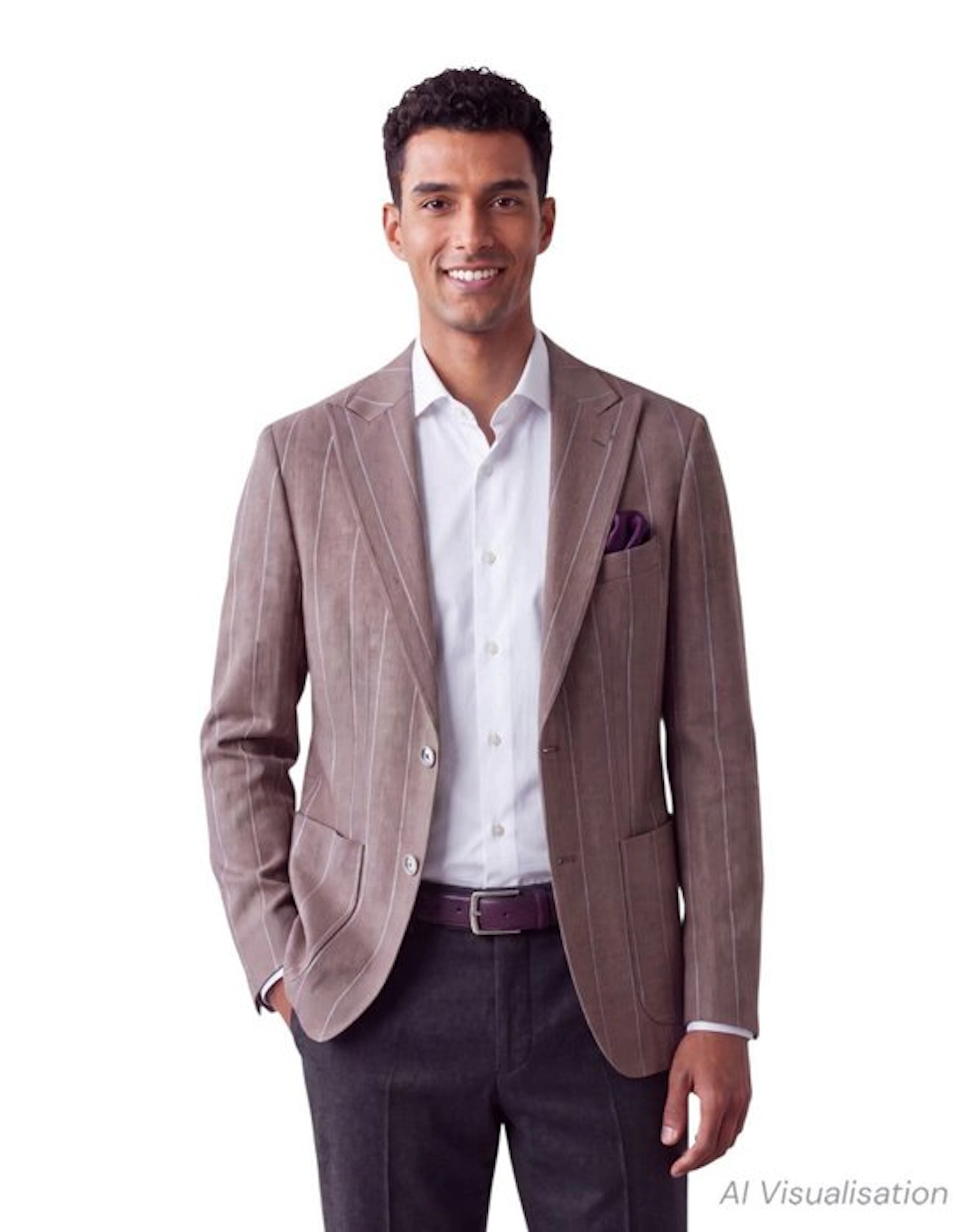 Barba-Peaklapel-Pinstriped-Size 48 - Blazer - New with tags