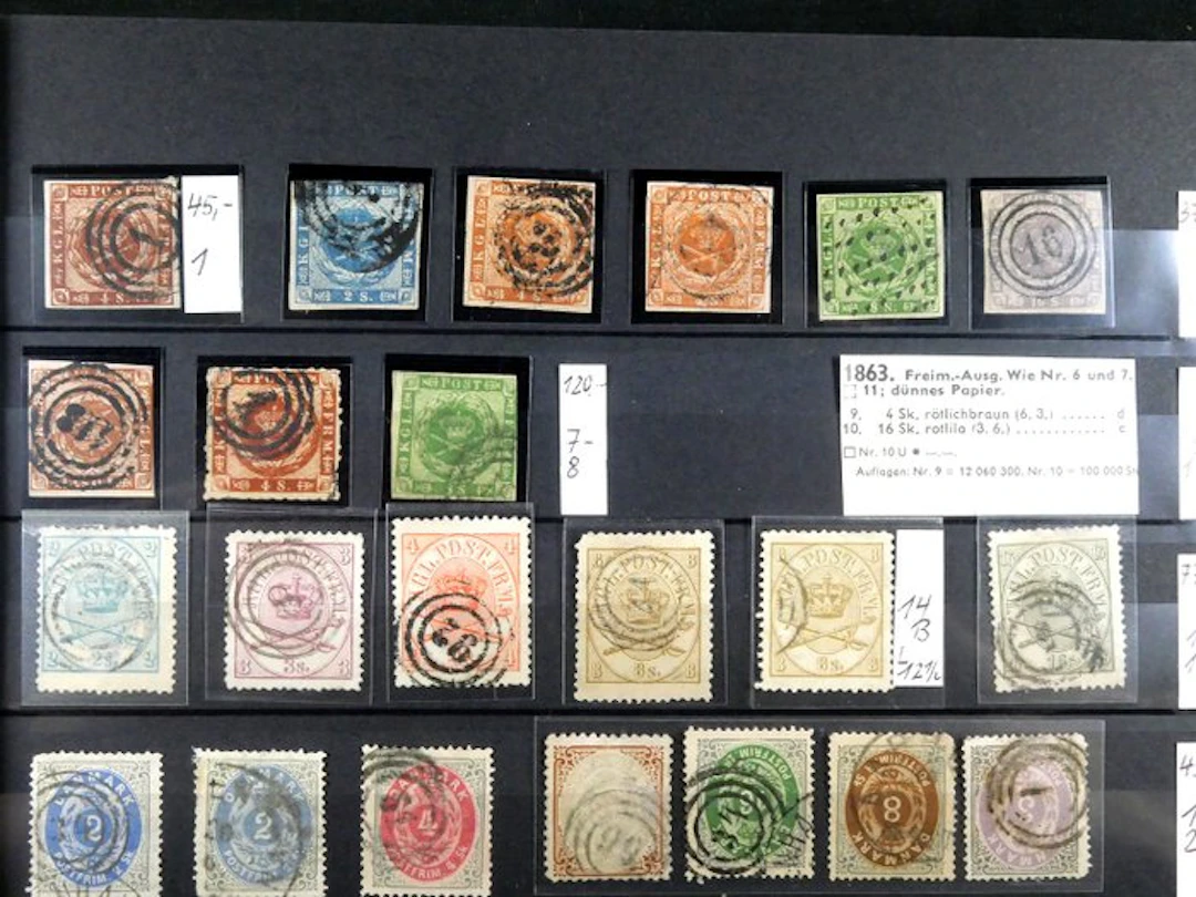 Denmark - Extensive clean stamped and unstamped collection in a 60-page binder.