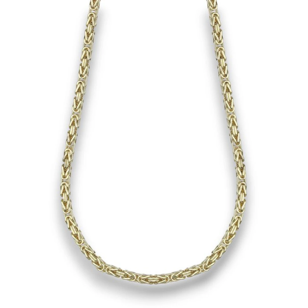 Necklace - 18 kt. Yellow gold - Byzantine chain 12g