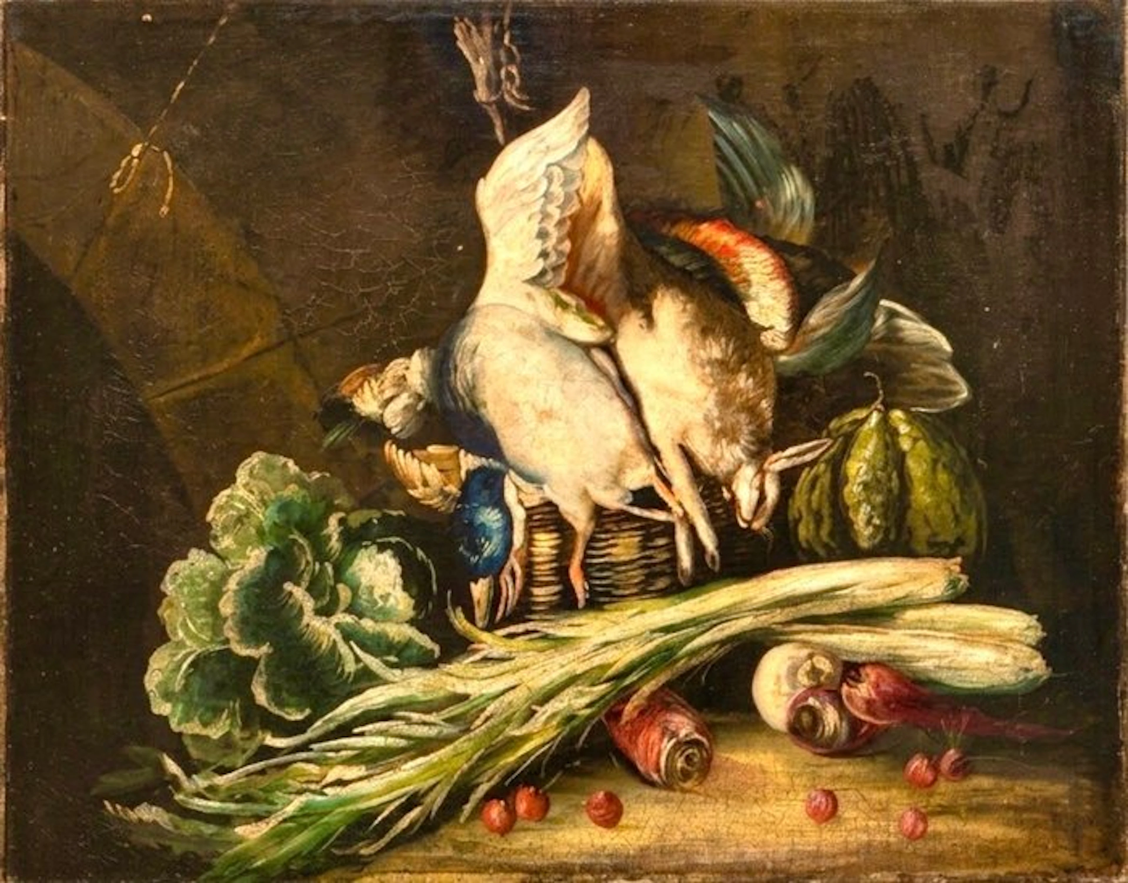 Seguace di Jan Fyt (XIX) - Natura morta - NO RESERVE