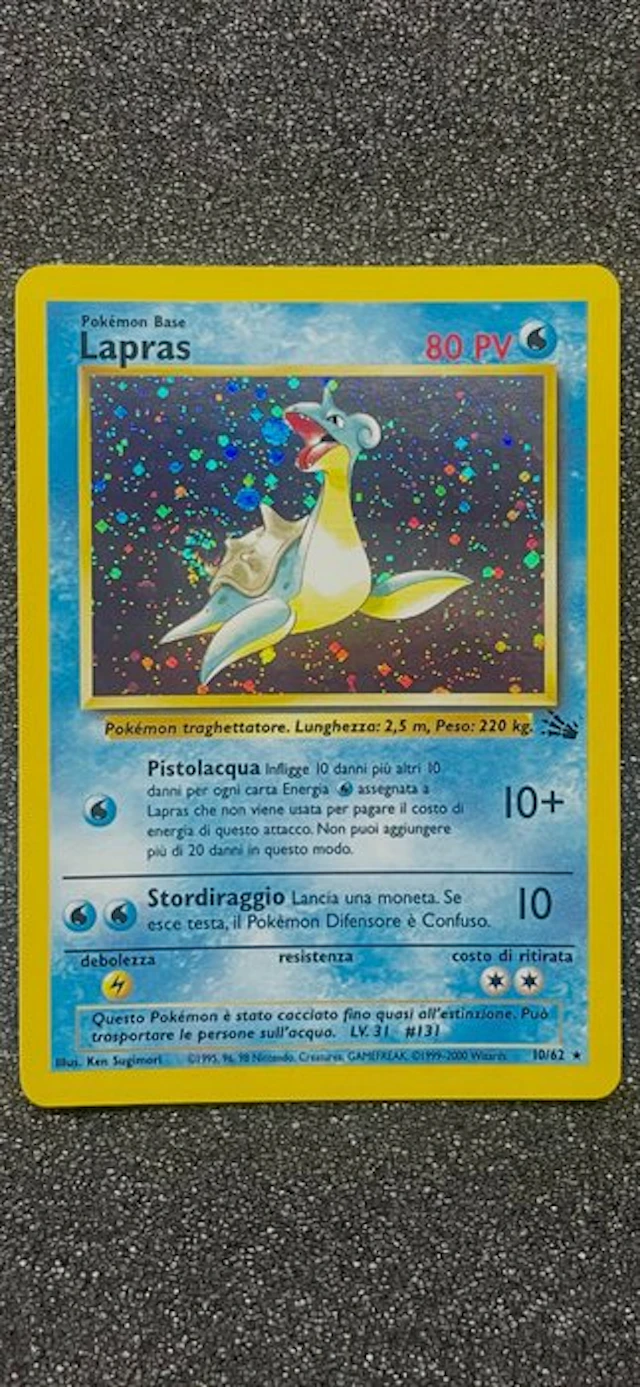 Pokémon - 1 Card - Lapras 10/62 Foil - WOTC - Fossil