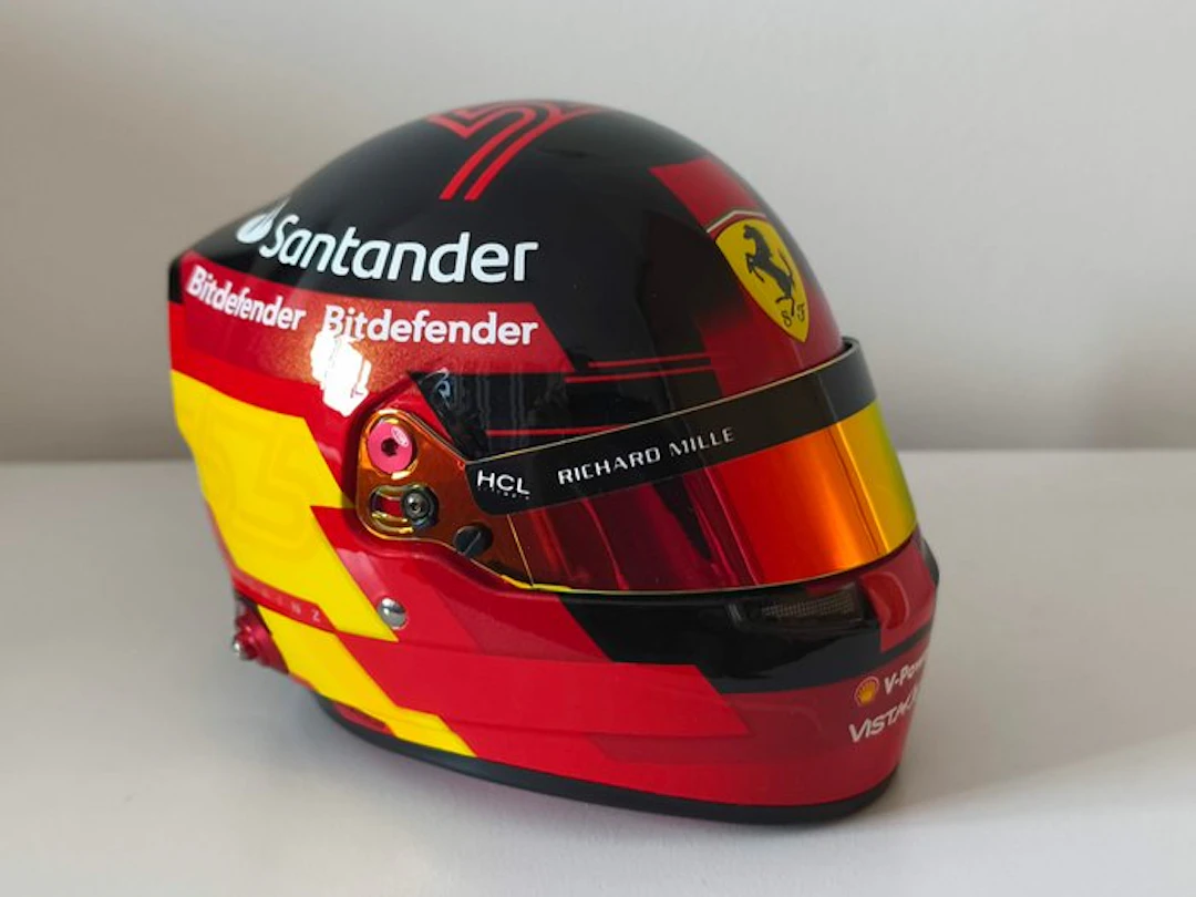Ferrari - Formula One - Carlos Sainz - Scale 1/2 helmet