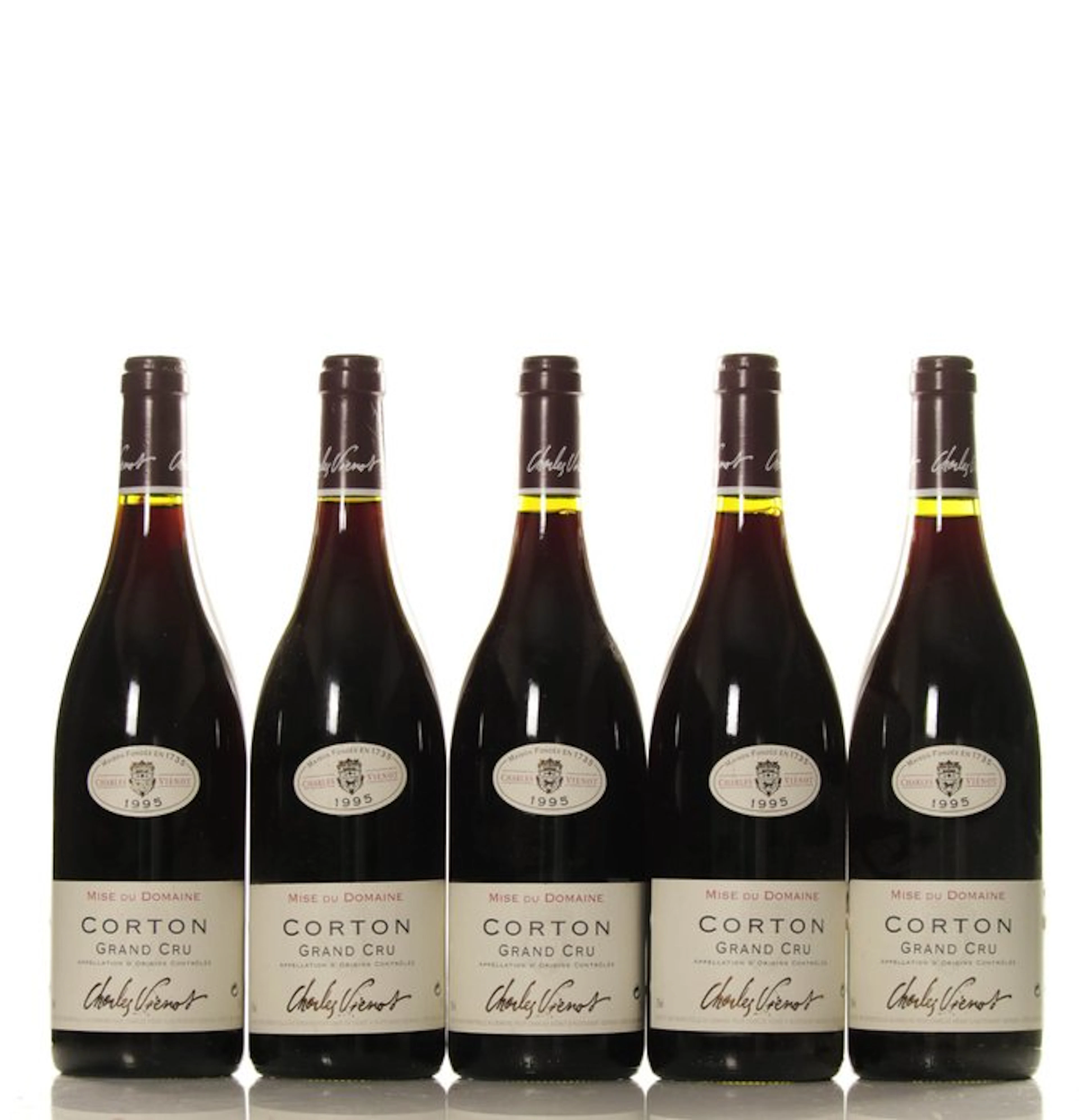 1995 Charles Vienot - Corton Grand Cru - 5 Bottles (0.75L)