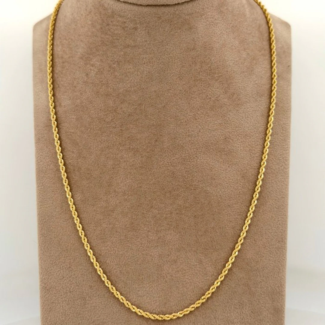 No reserve price - Necklace - 18 kt. Yellow gold - Fune - 55 cm