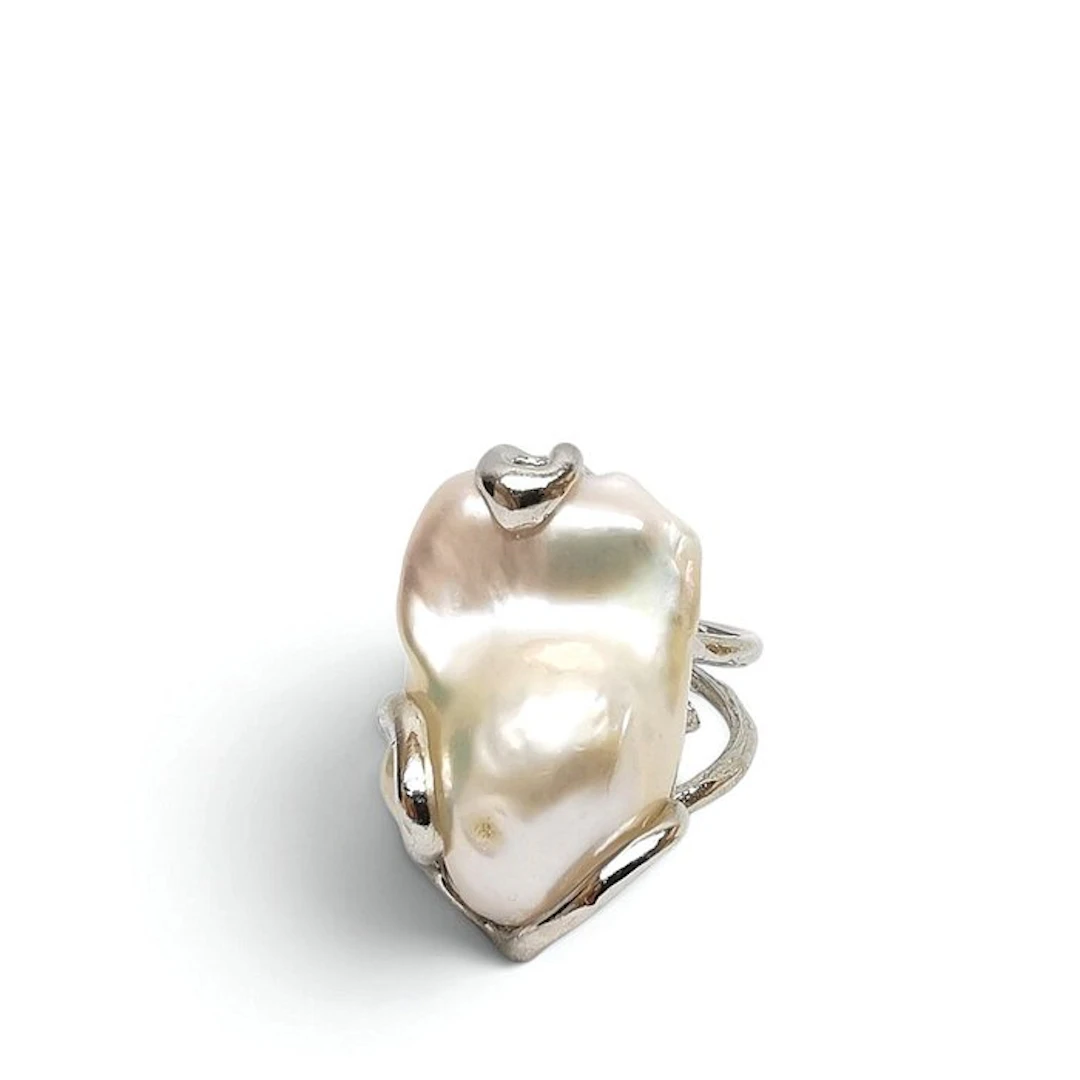 Pearl - Sterling Silver 925 - Ring - Pearl Edison