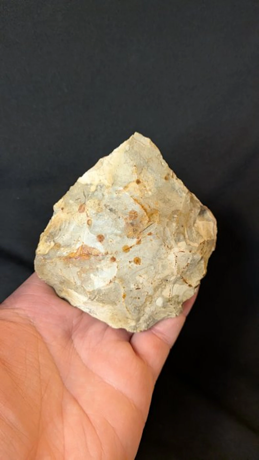 Paleolithic Flint French biface from the Oise; Acheulean...