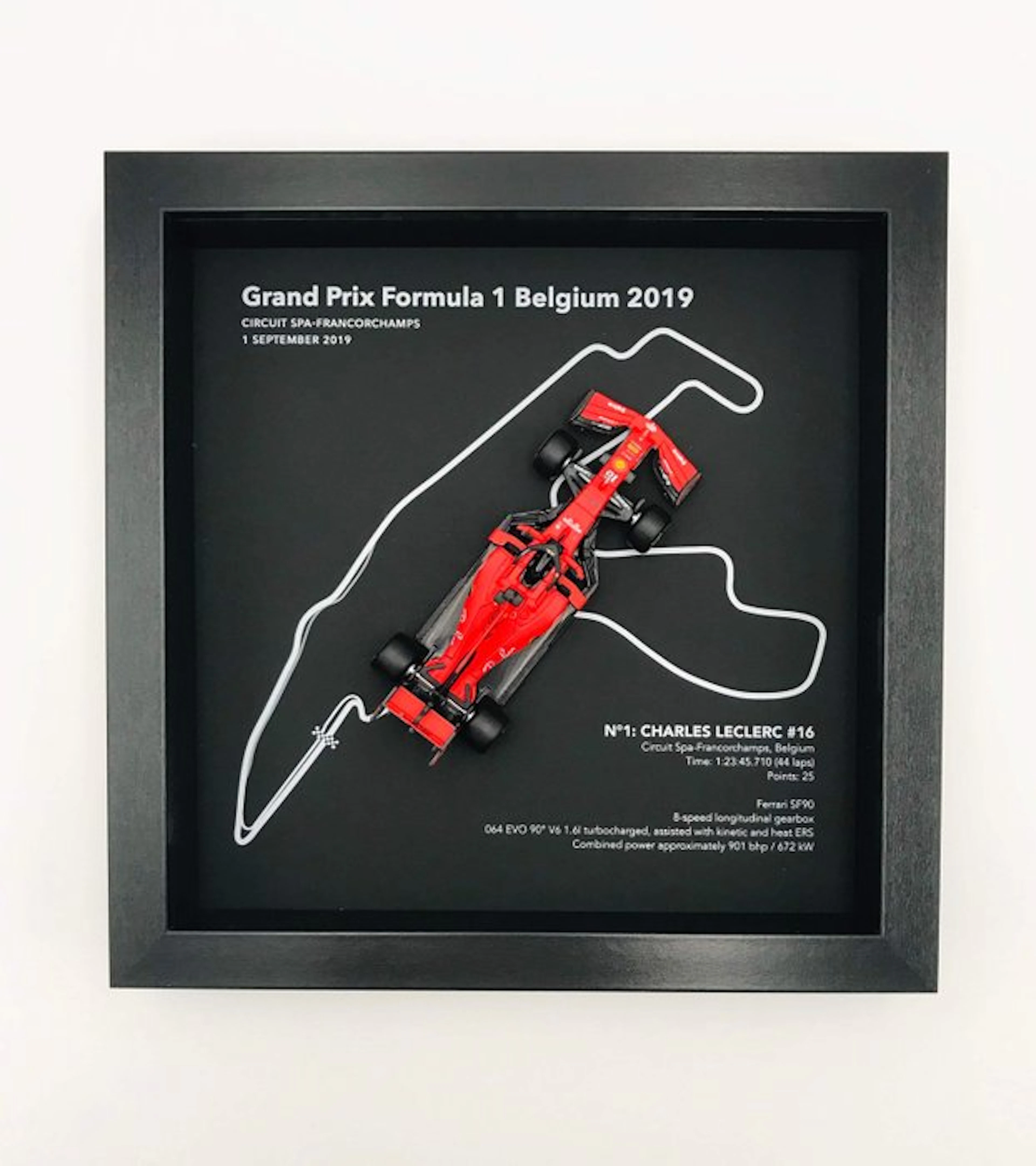 Artwork - Ferrari - Charles Leclerc - GP F1 Belgium- Spa-Francorchamps 2019