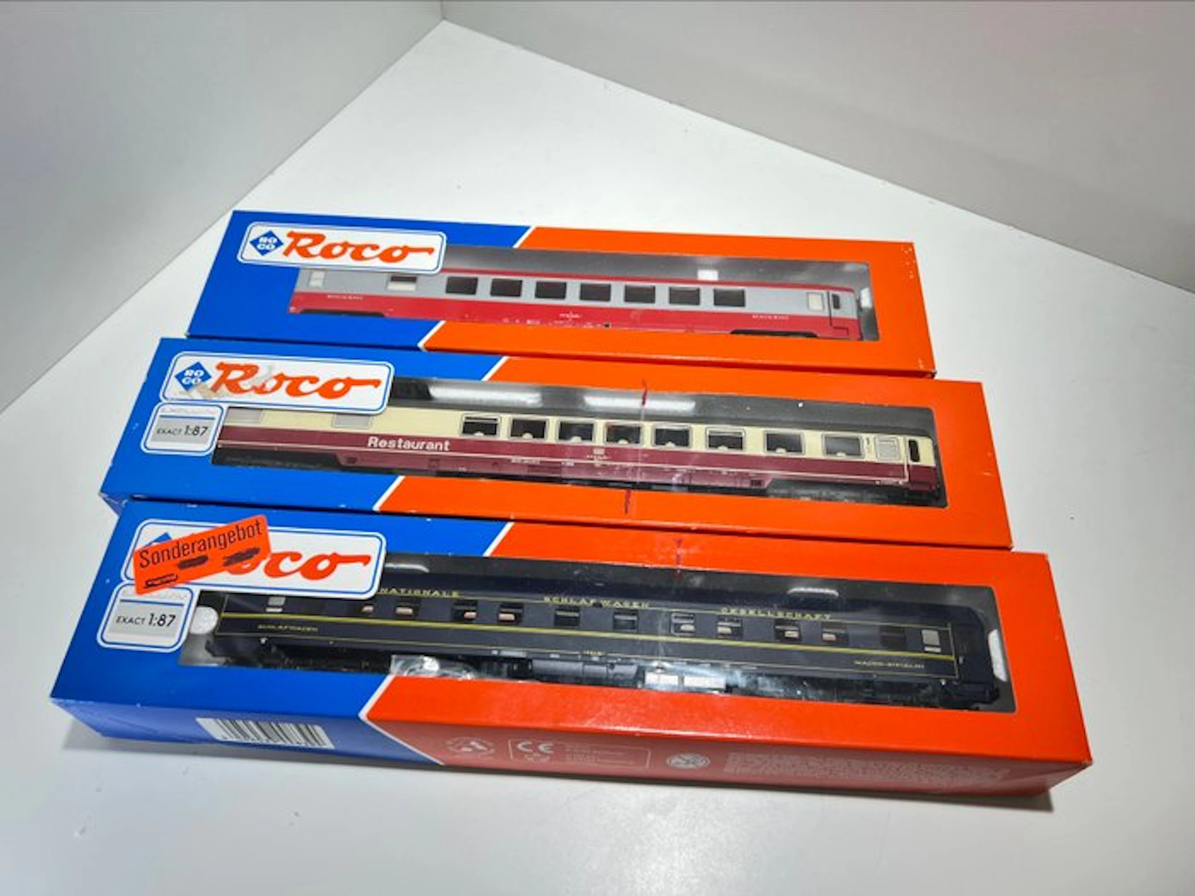 Roco H0 - 44618/44762/44839 - Model train passenger carriage set (3) - DB