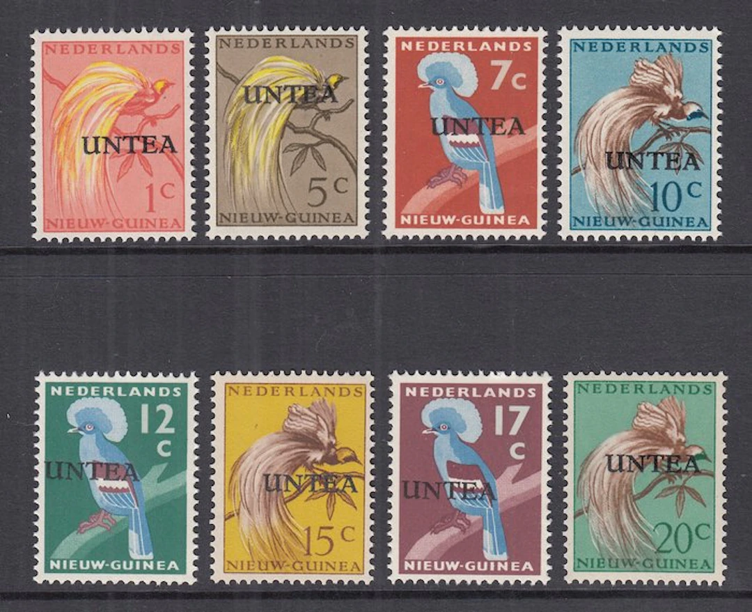 Netherlands New Guinea 1963 - UNTEA, third edition in lowercase - NVPH 39/46