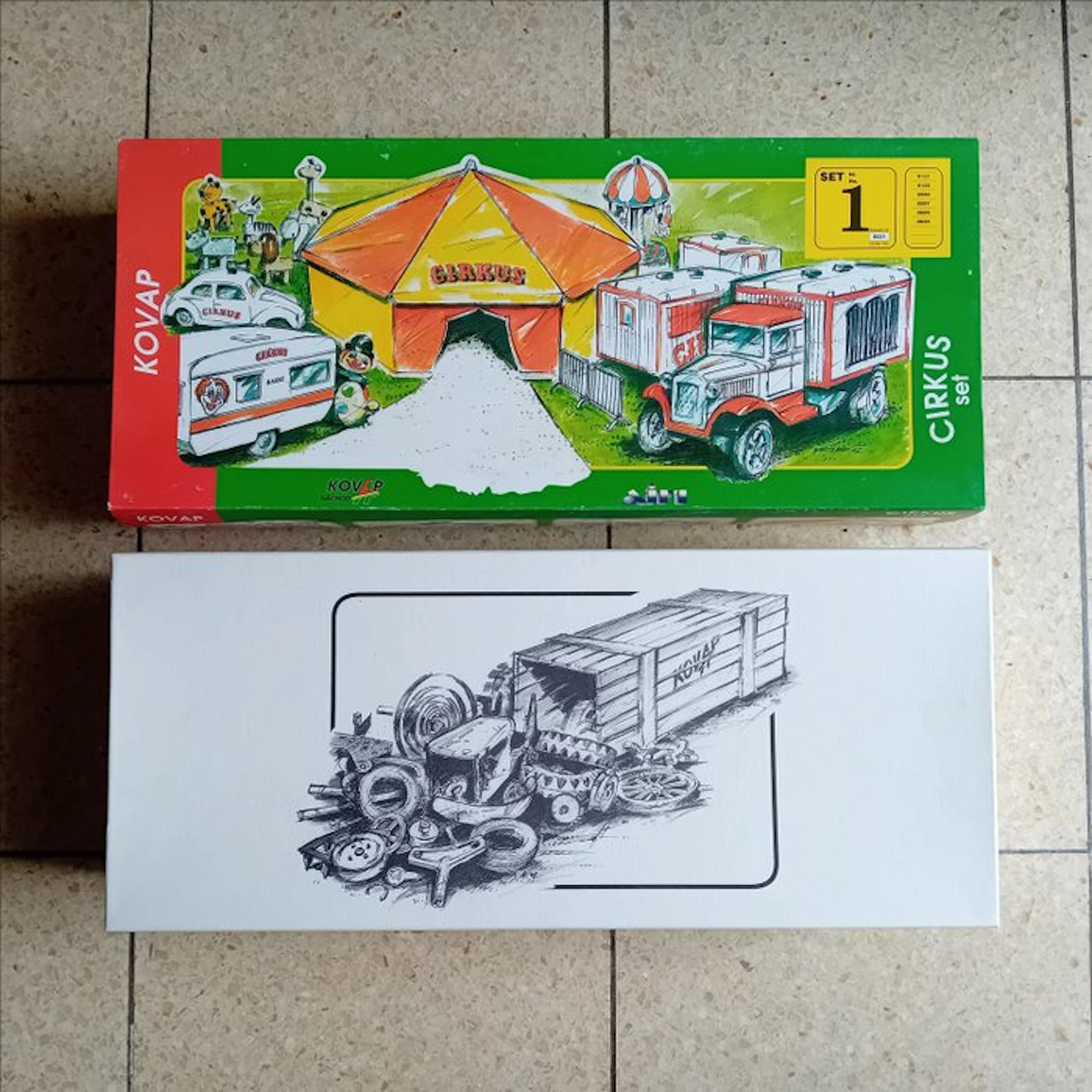 KOVAP - Tin toy - CIRQUE-CIRKUS SET - Czech Republic