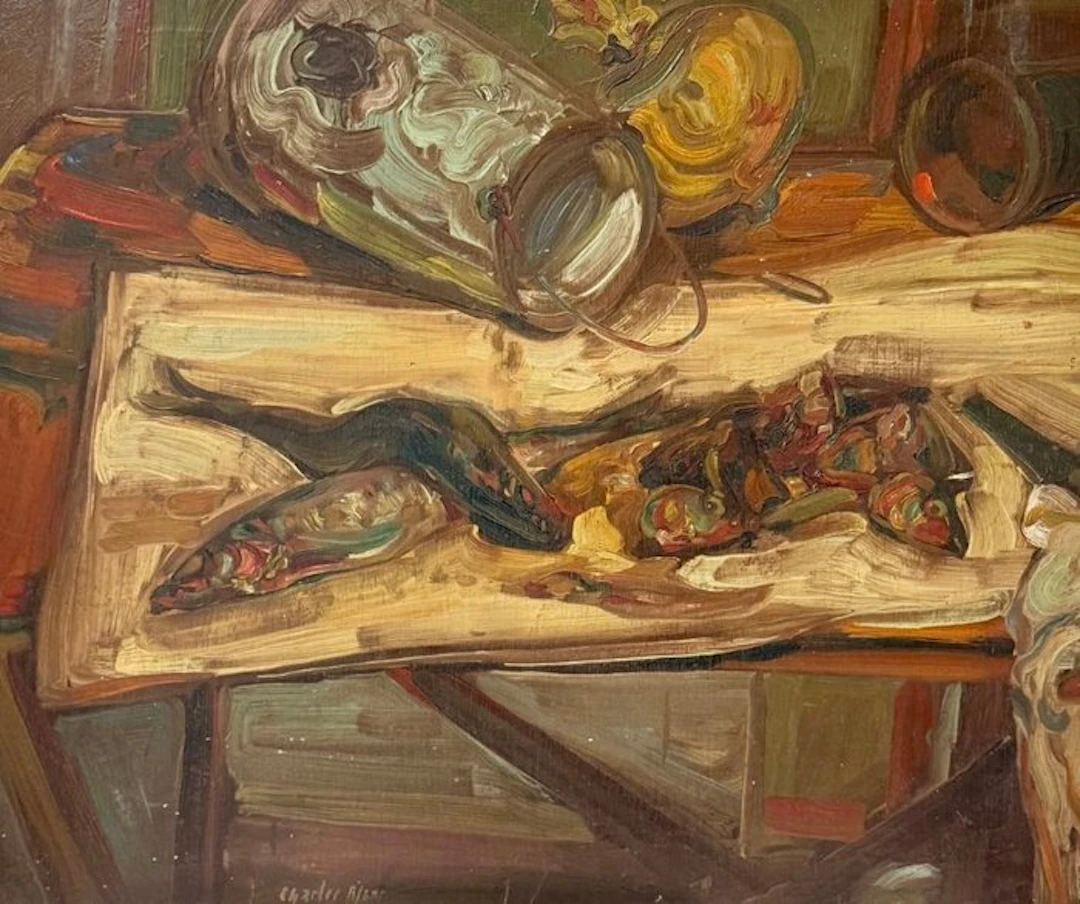 Charles Blanc (1896-1966) - Nature morte aux poissons