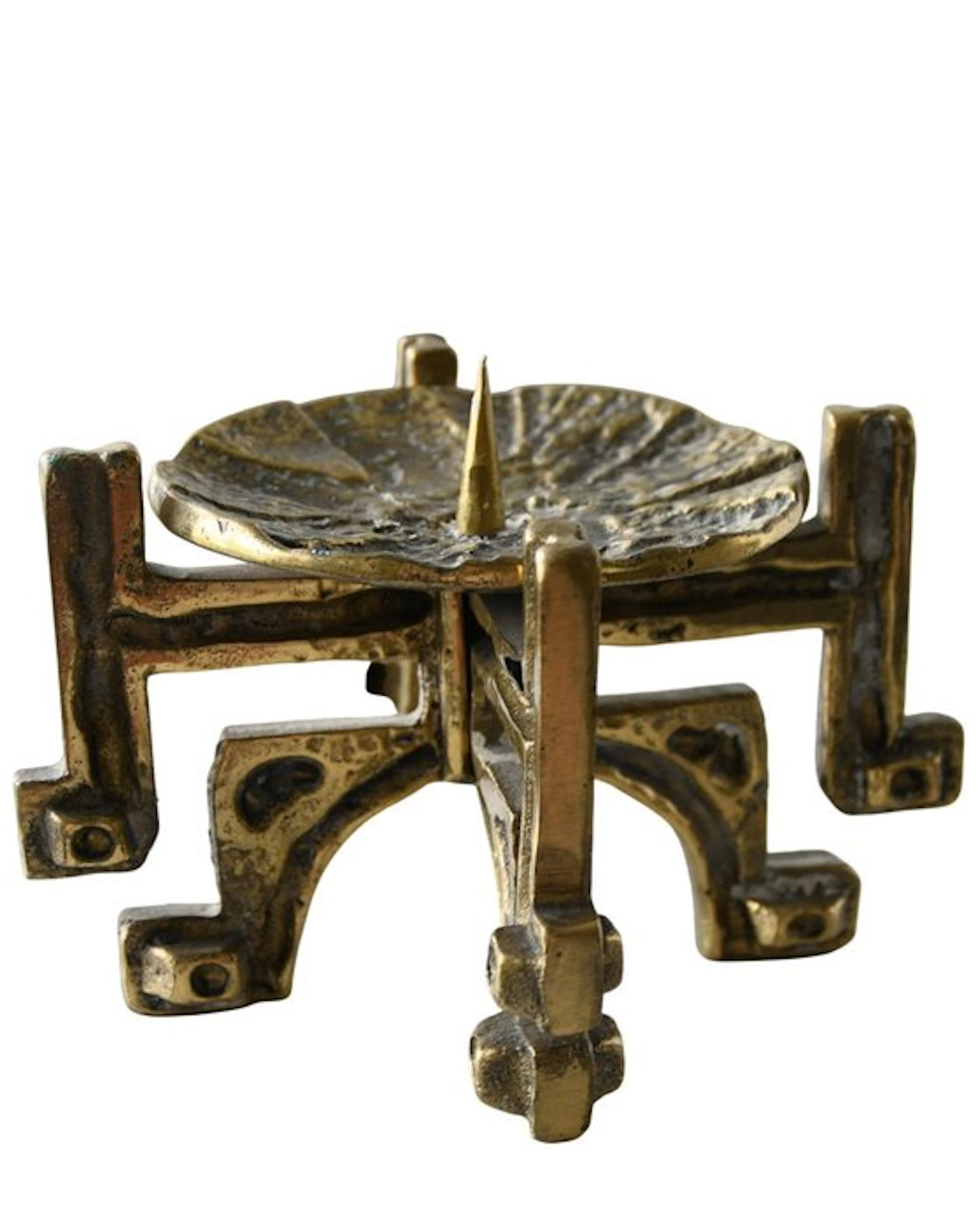 Candleholder - In the manner of Giuseppe Gallo - H 10.5 cm - Bronze