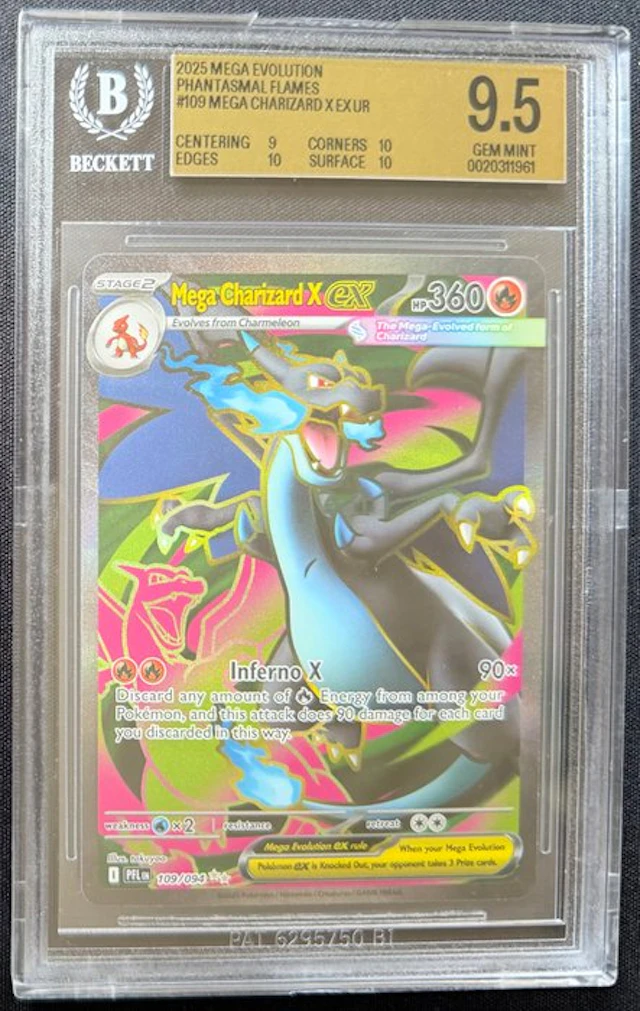 Pokémon - 1 Graded card - Mega Charizard X EX UR (Mega...