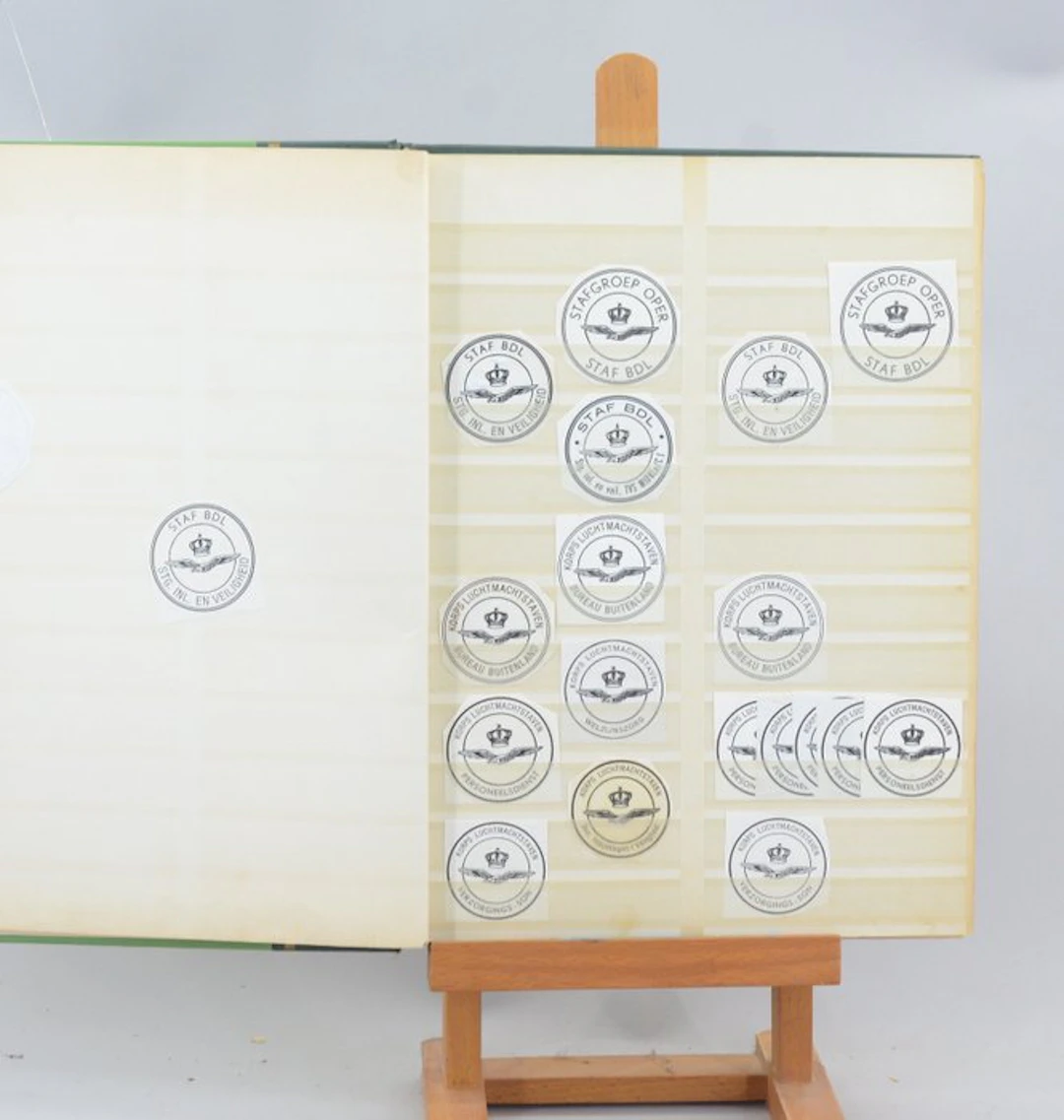 Postmark - Collection of stamps: Royal Netherlands Air...