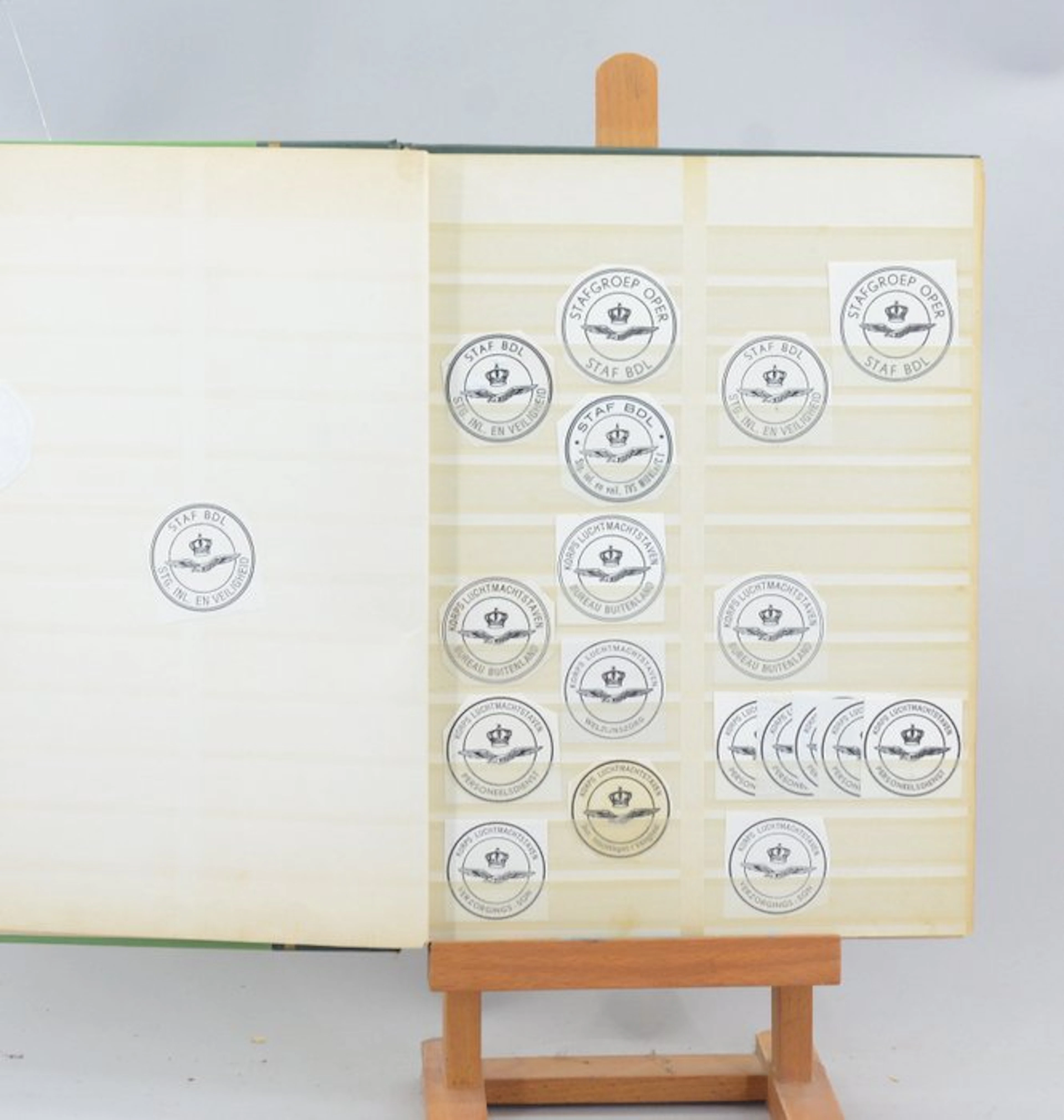 Postmark - Collection of stamps: Royal Netherlands Air...