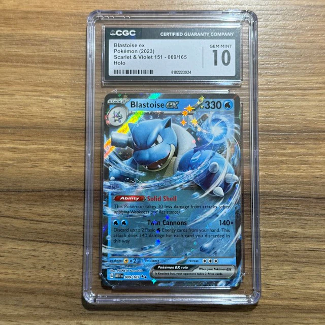 Pokémon Graded card - Blastoise 009 - CGC 10