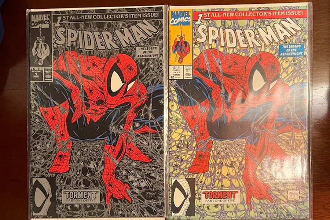 Spider-Man #1 Regular Cover + #1 Silver Direct Edition...