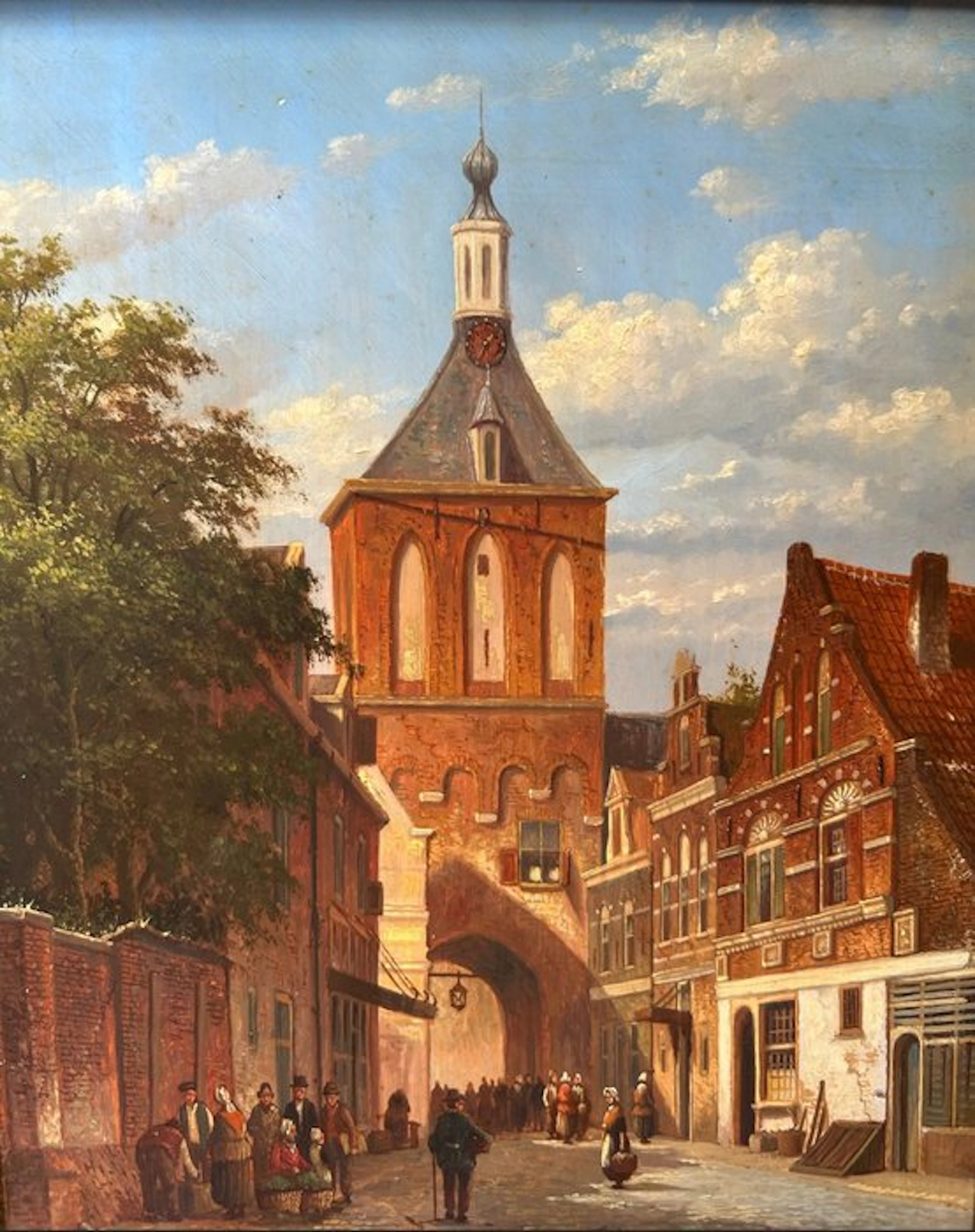 Hollandse school (XX) NO RESERVE - Stadsgezicht