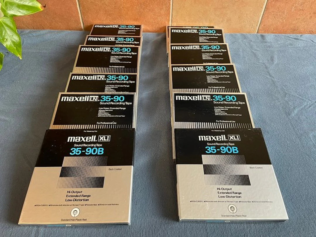 Maxell - 18cm - 18 cm reels with tape - 1987