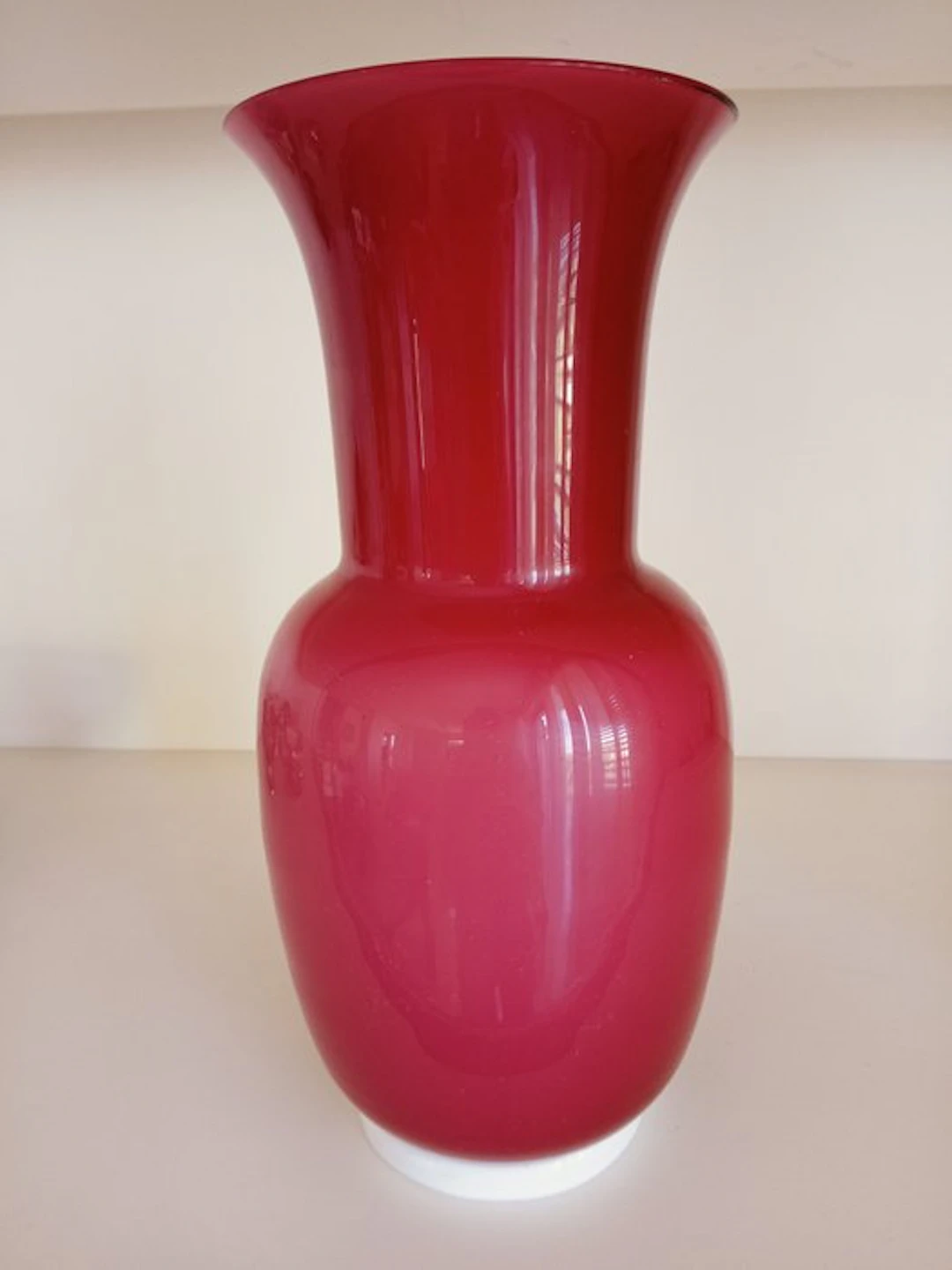 Venini - Vase - Opalino - Opaline glass, 39 cm - Venini opaline vase
