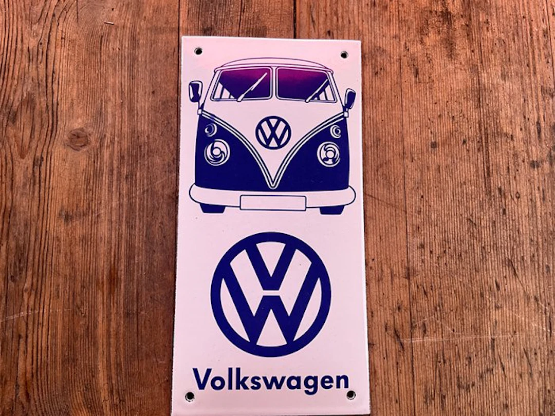 VW Volkswagen vintage advertising sign from a large...