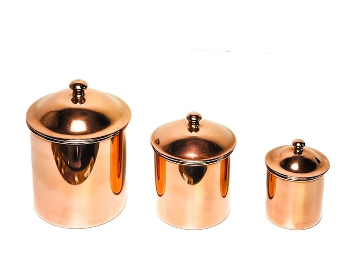 Pot (3) - Copper, Brass - The Clover