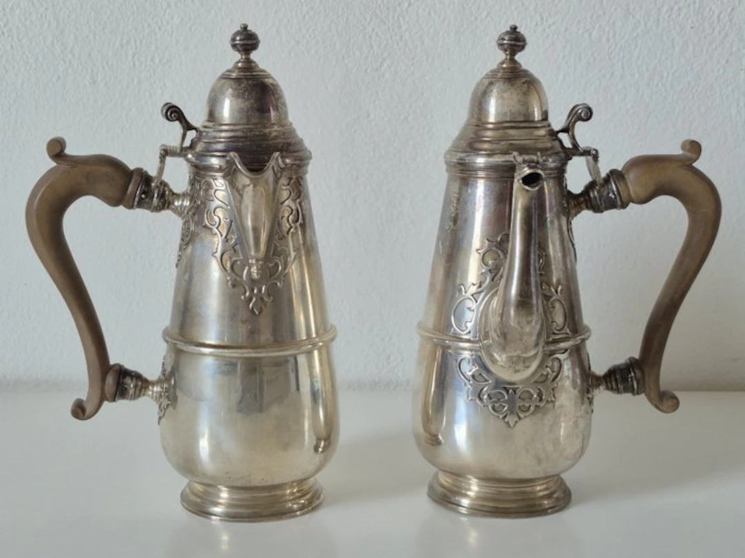 Elkington & Co. - Coffee and tea service - .925 silver - 1916 - Giorgian style