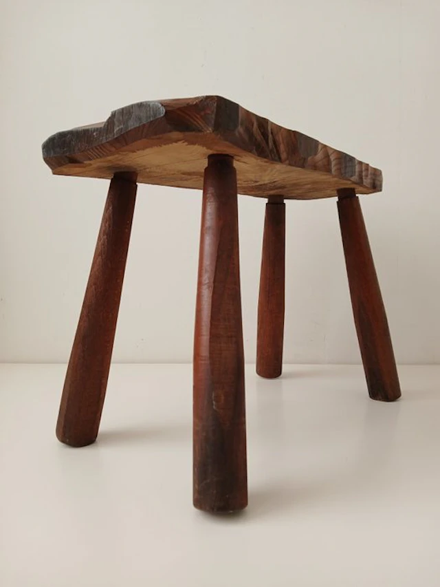 Side table - Wood - Brutalist - 1960s