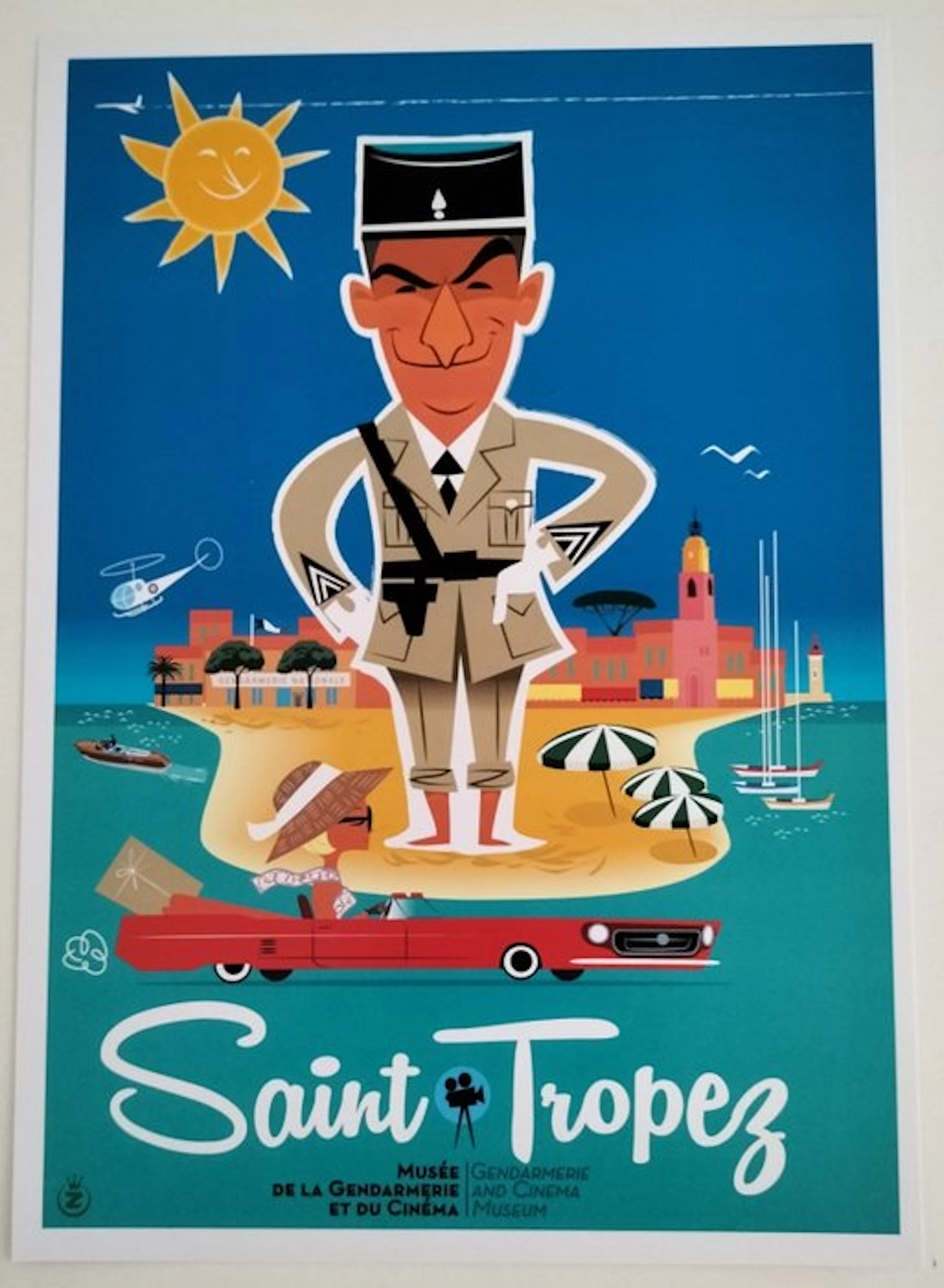 Monsieur Z - Saint tropez - Poster Musée de la gendarmerie- Année 2016