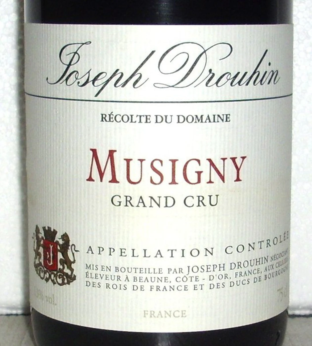 1995 Domaine Joseph Drouhin - Musigny Grand Cru - 1 Bottle (0.75L)