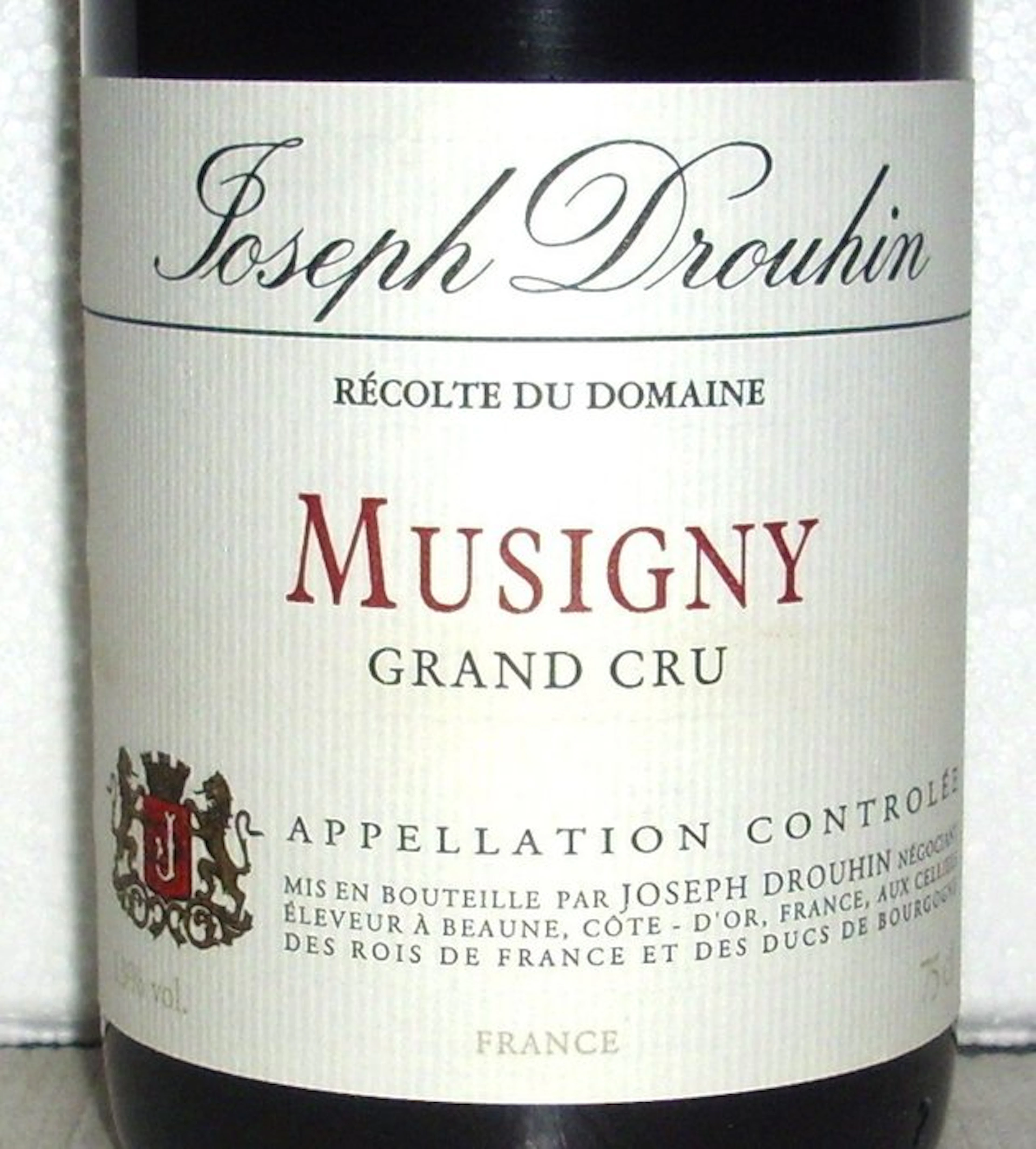 1995 Domaine Joseph Drouhin - Musigny Grand Cru - 1 Bottle (0.75L)