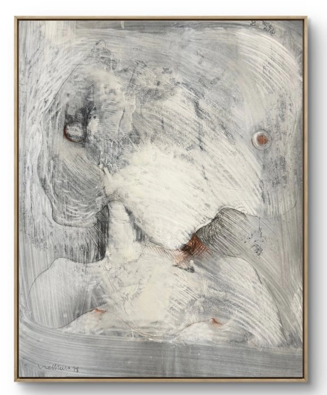 Robert Detheux (1932-2010) - La Folle – 1978 - Belle peinture surréaliste