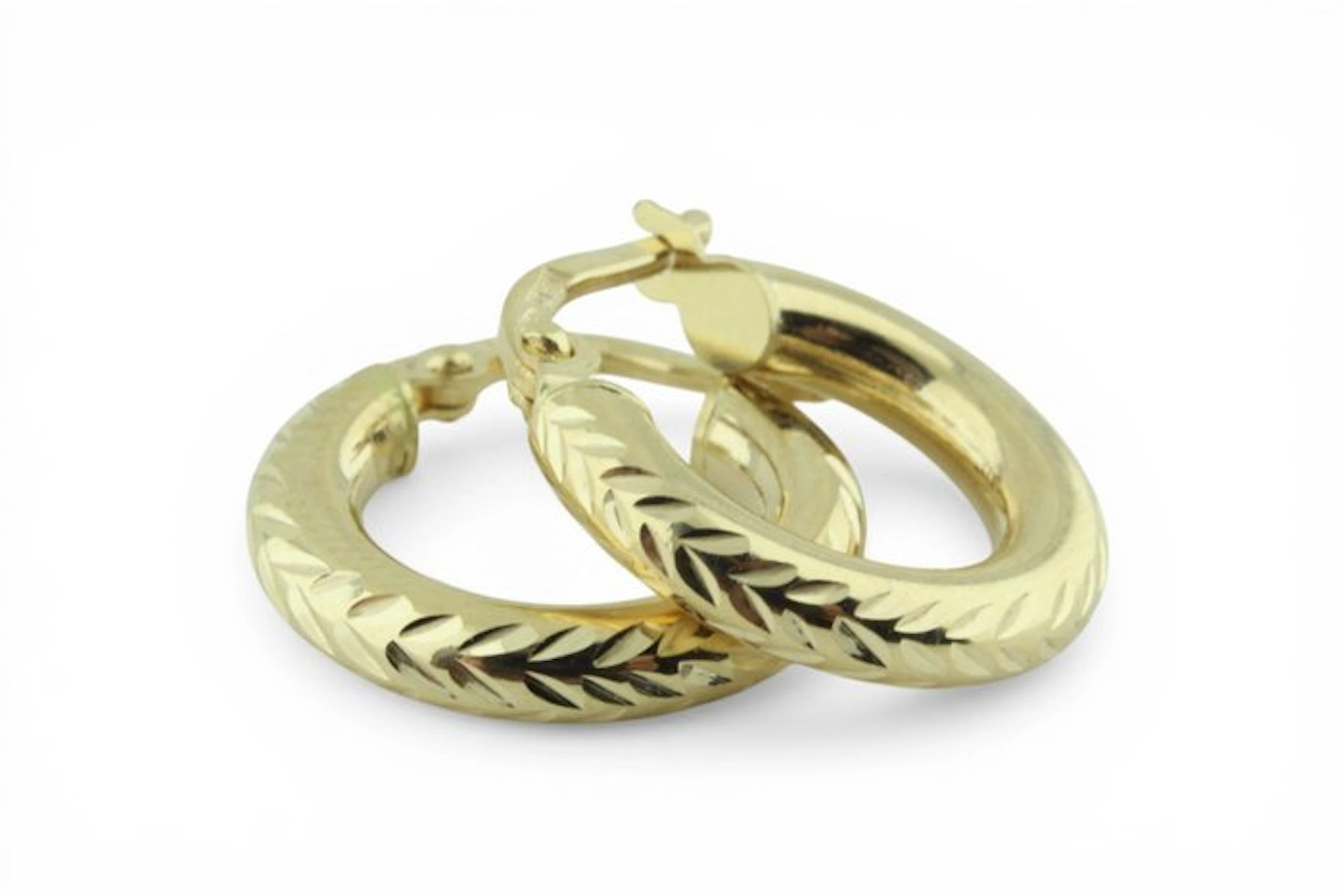 Hoop earrings - 18 kt. Yellow gold