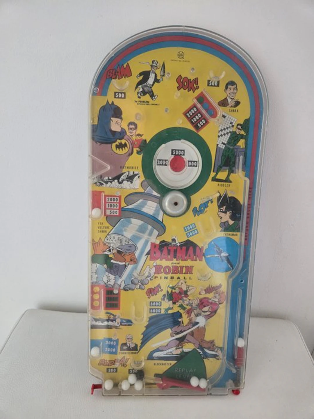 Marx - Toy MARX 1966 BATMAN & ROBIN PINBALL – VINTAGE...
