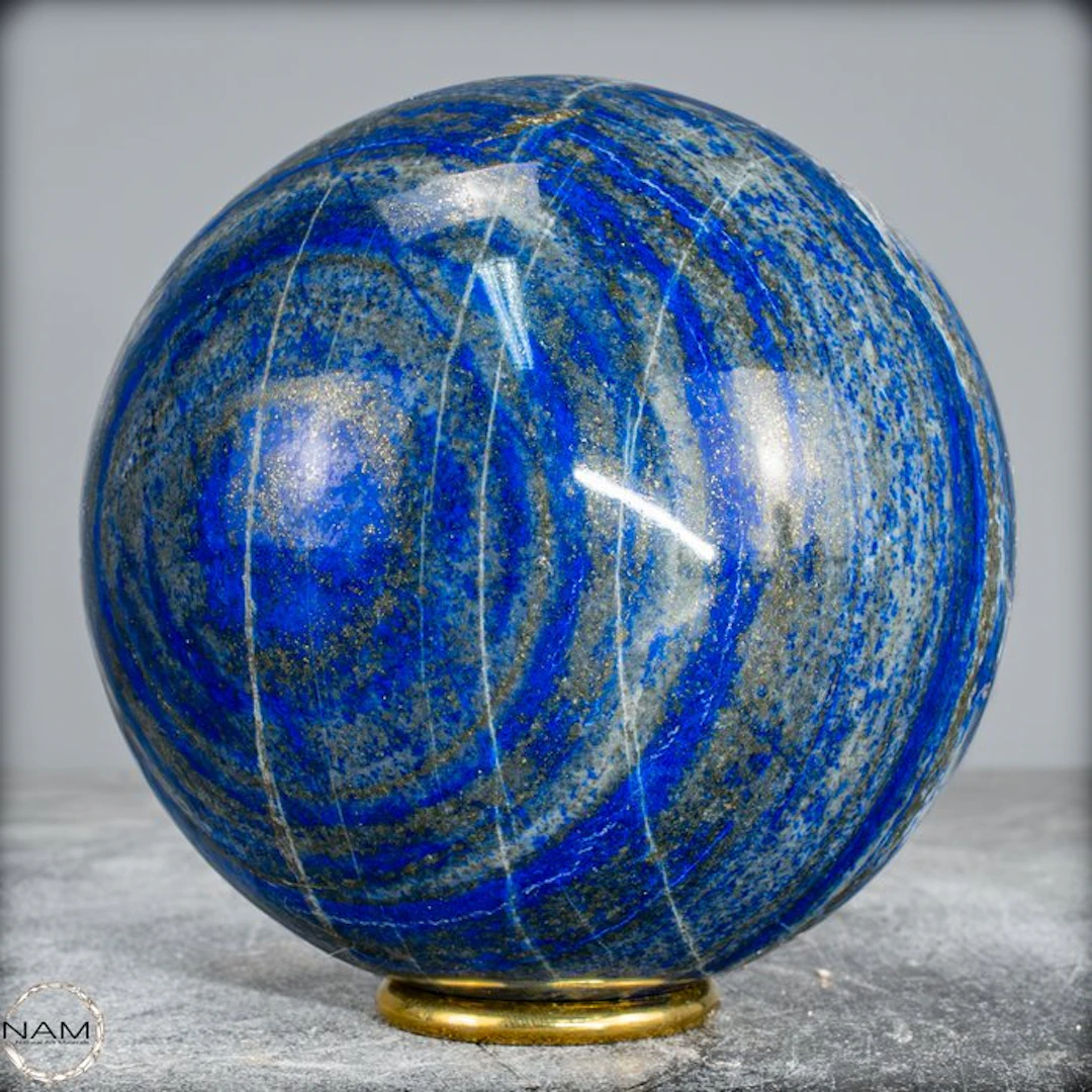 First Quality Natural Royal Blue Lapis Lazuli Sphere- 2291.12 g