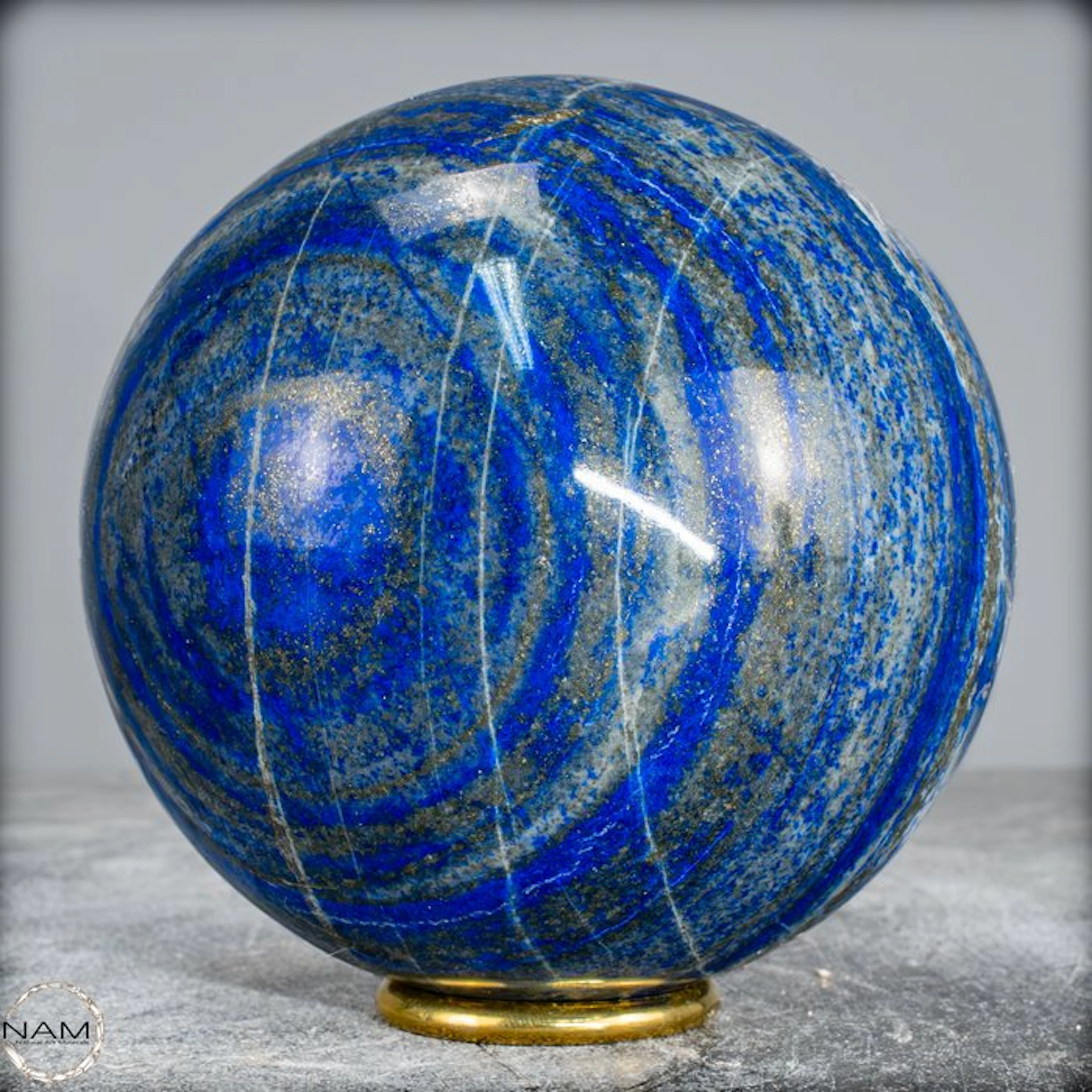 First Quality Natural Royal Blue Lapis Lazuli Sphere- 2291.12 g