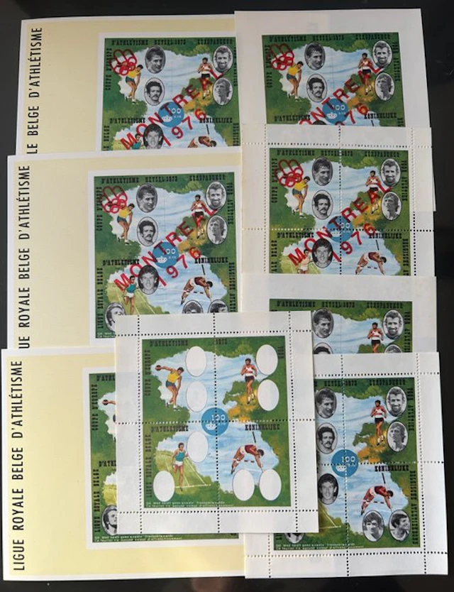 Belgium 1973 - Erinnofilie - "Athletics" - among other things