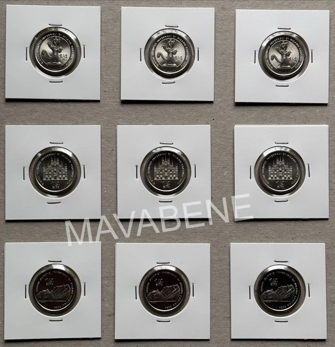 Italy. 1/4 Euro 2025 "Olimpiadi Milano Cortina 2026" (9...