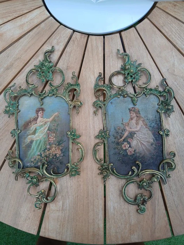 Frame (2) - Brass, Wood