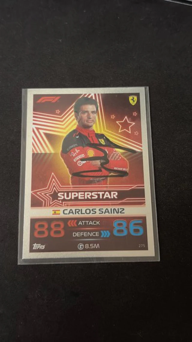 Ferrari - Carlos Sainz Signed Topps 2023 F1 Card - 2023 - Figurine