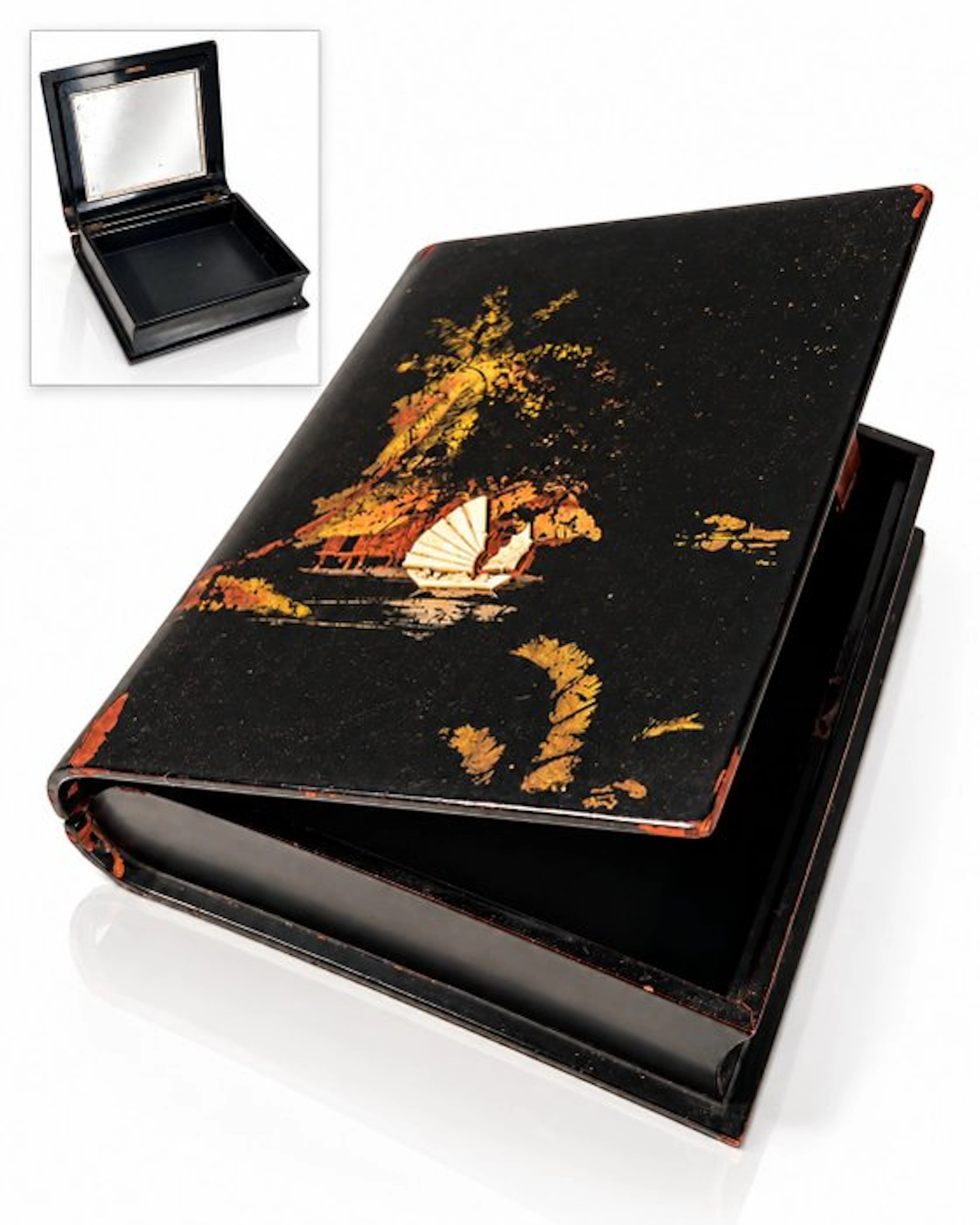 Jewellery box - Wood, Glass