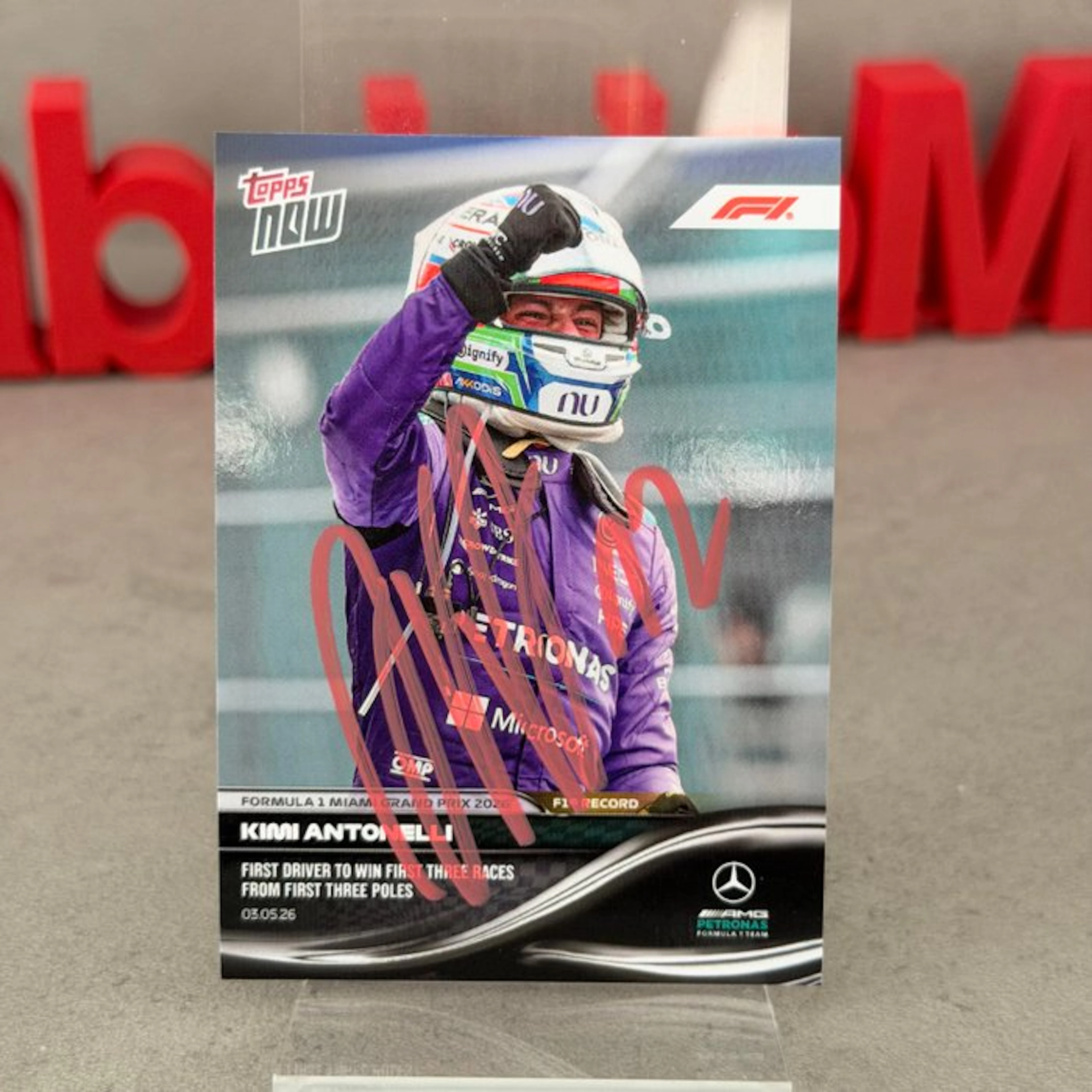 Mercedes - Topps Now - Miami GP 2026 3rd consecutive...