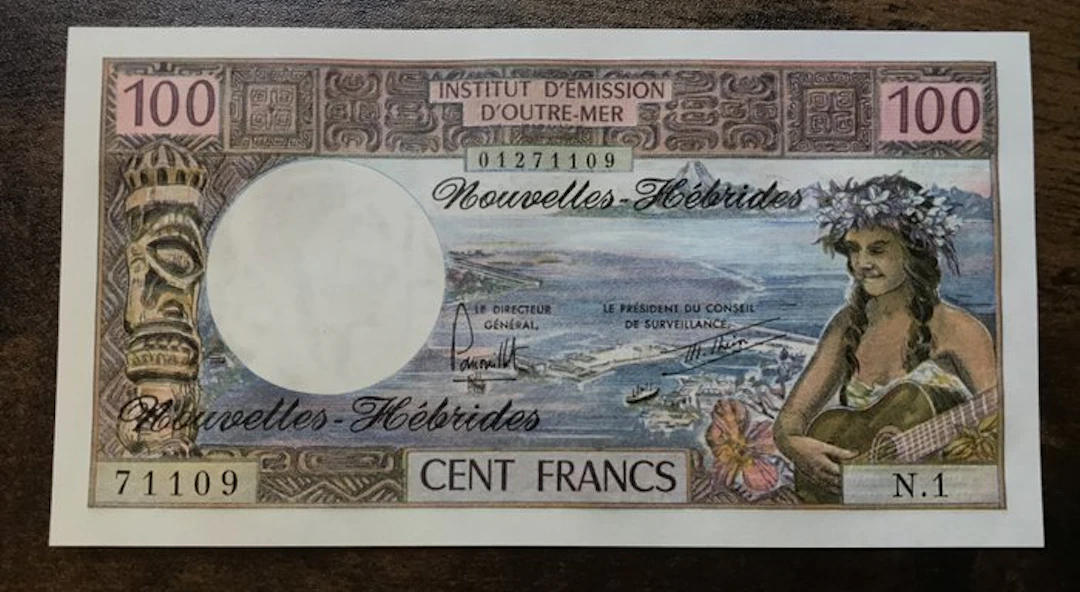 New Hebrides. - 100 Francs ND (1977) - Pick 18d (No reserve price)