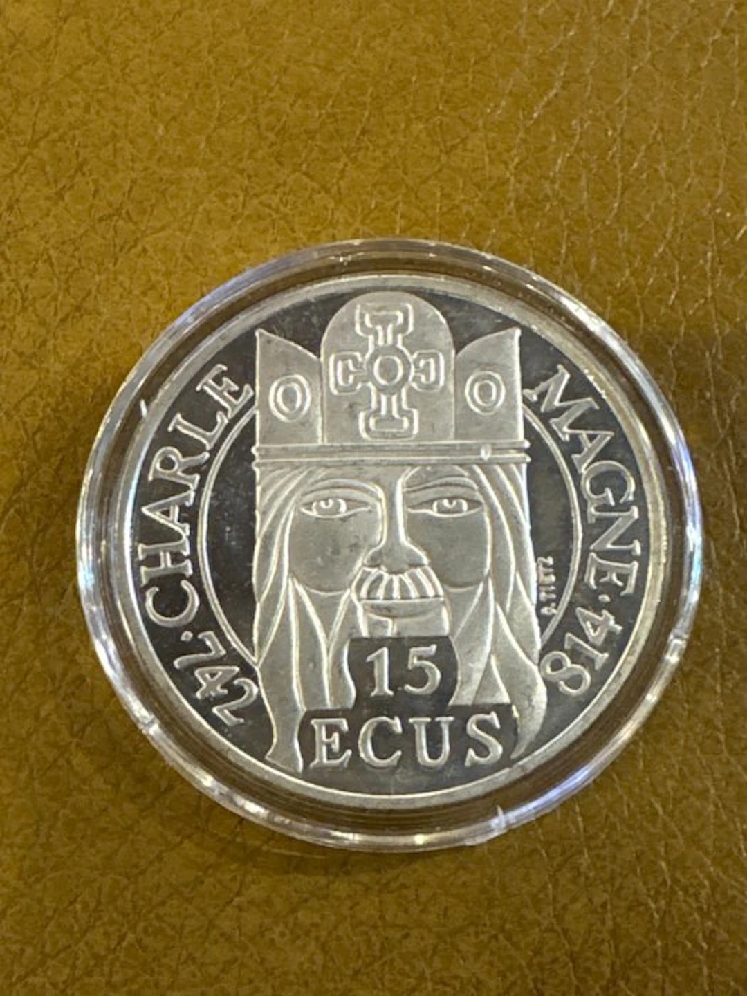 France. 100 Francs 1990, Charlemagne 22,2g (.900) (No reserve price)