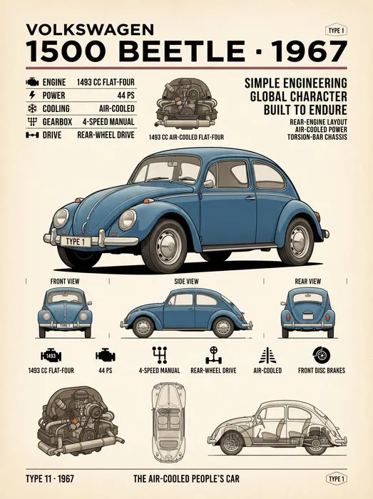 Shmidt.Art - Volkswagen - Volkswagen 1500 Beetle · 1967 - 1960s
